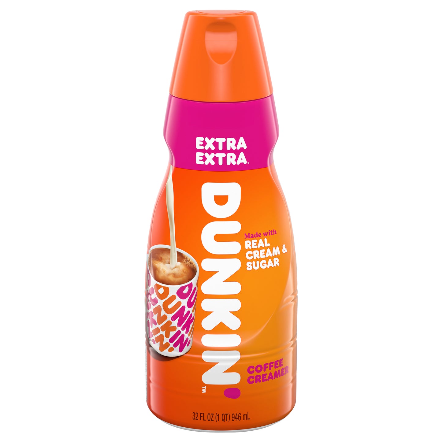 Dunkin’ Extra Extra Coffee Creamer, 32 Oz.