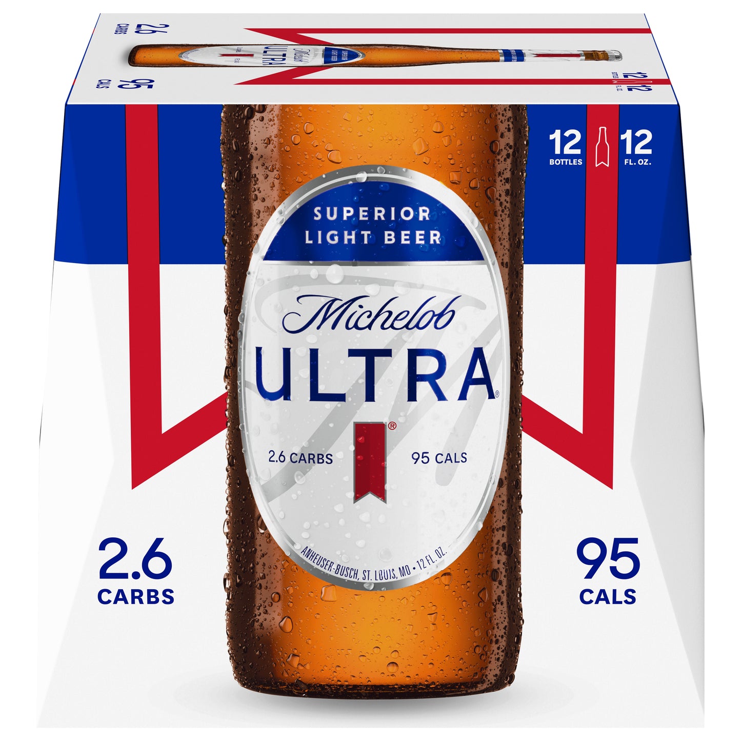 Michelob Ultra Superior Light Beer 12 - 12 fl oz Bottles