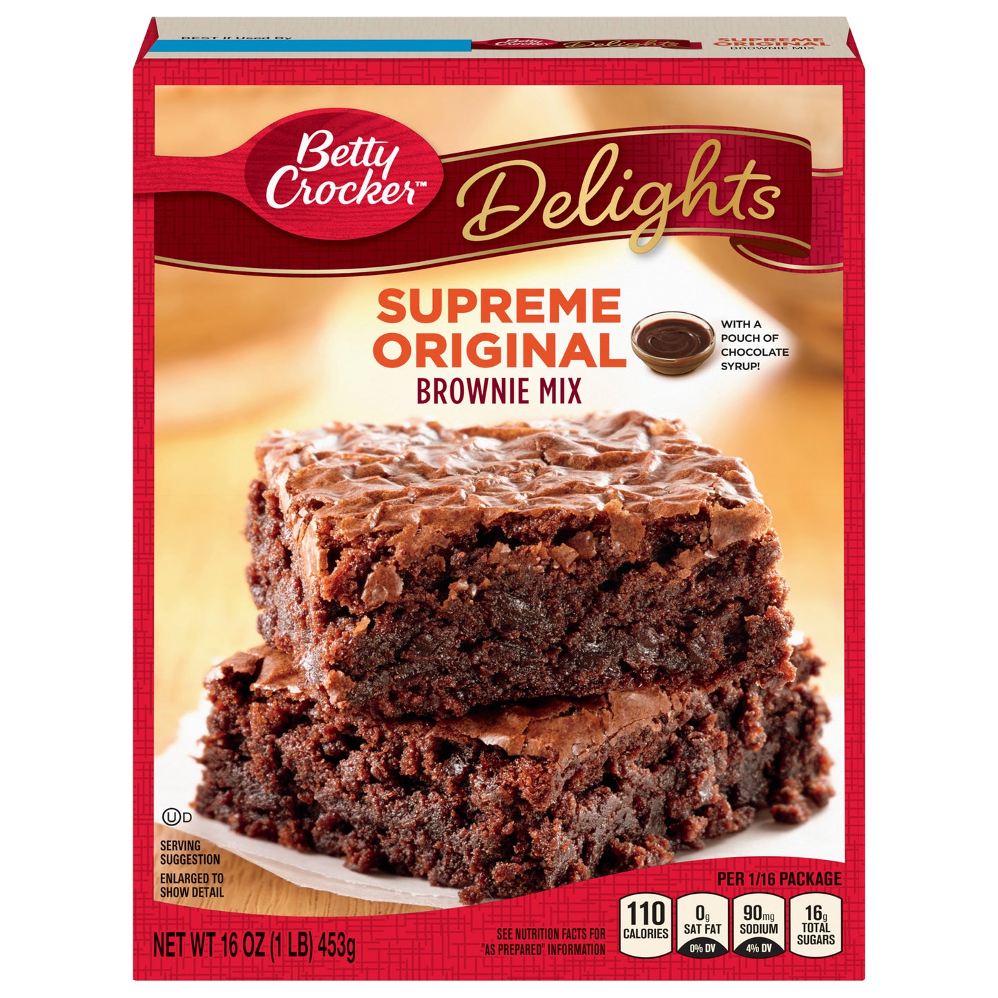 Betty Crocker Delights Supreme Original Brownie Mix, 16 oz.