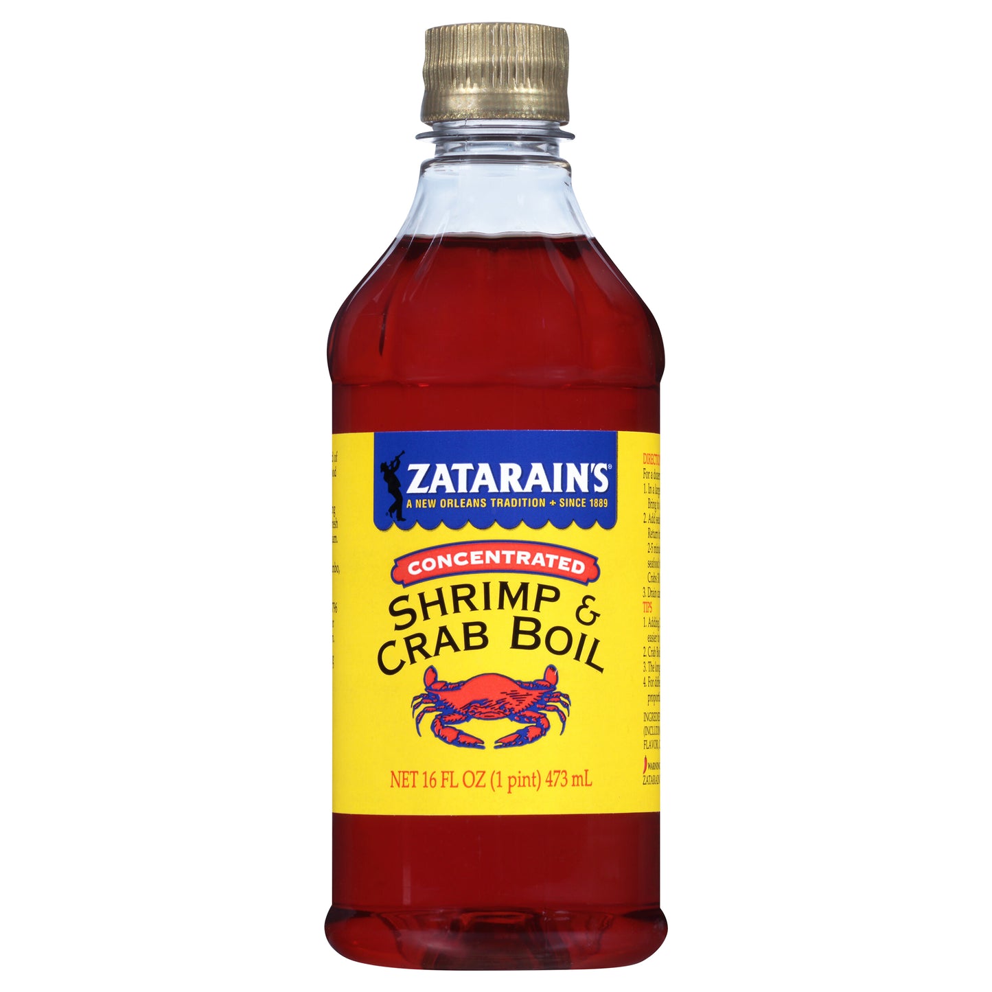 Zatarain's Crab Boil - Liquid, 16 fl oz