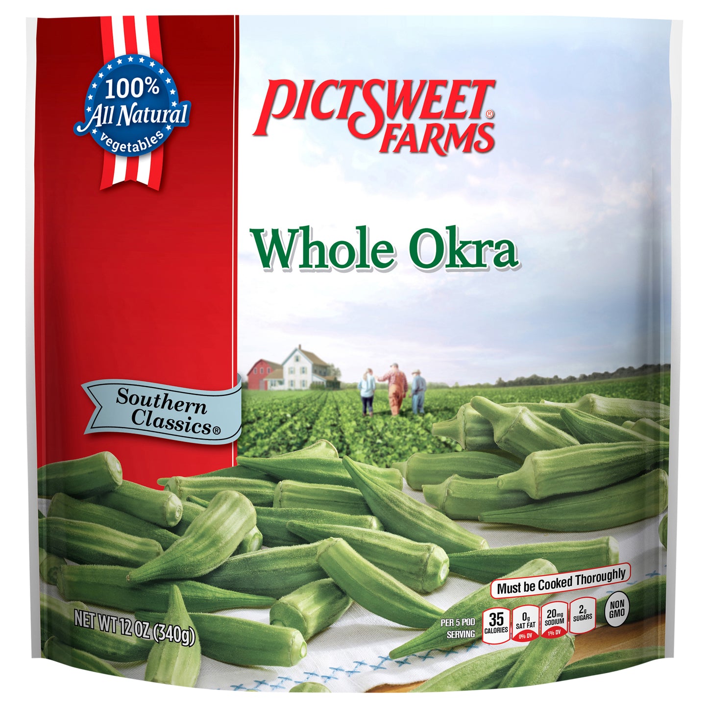 Pictsweet Farms Whole Okra, Southern Classics- 12 oz