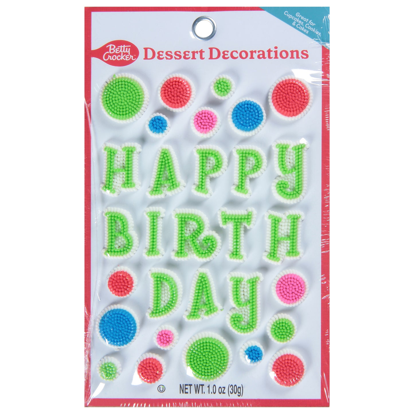 Betty Crocker Happy Birthday Dessert Decorations 1.0 oz