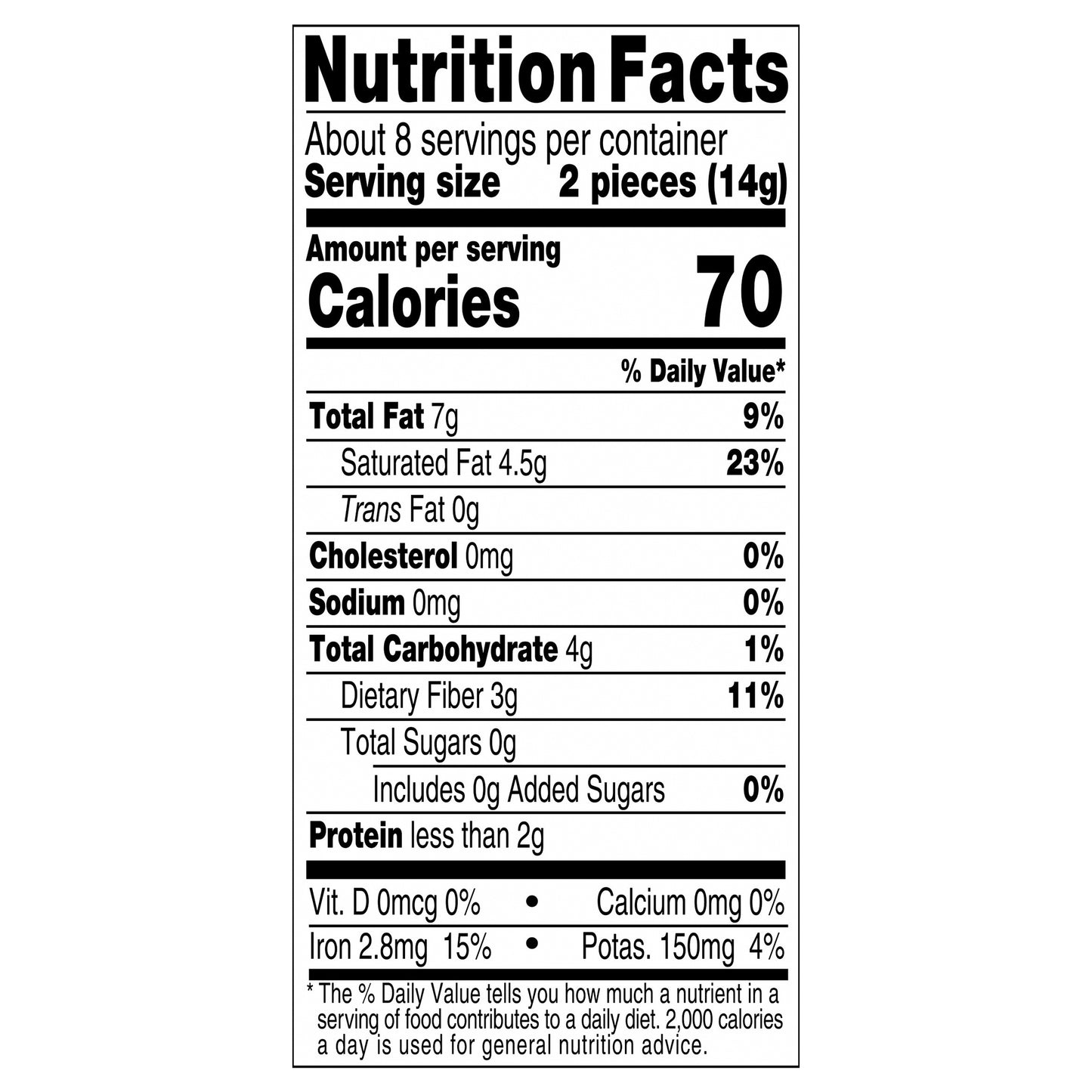 Baker's Unsweetened Chocolate Premium Baking Bar with 100 % Cacao, 4 oz Box