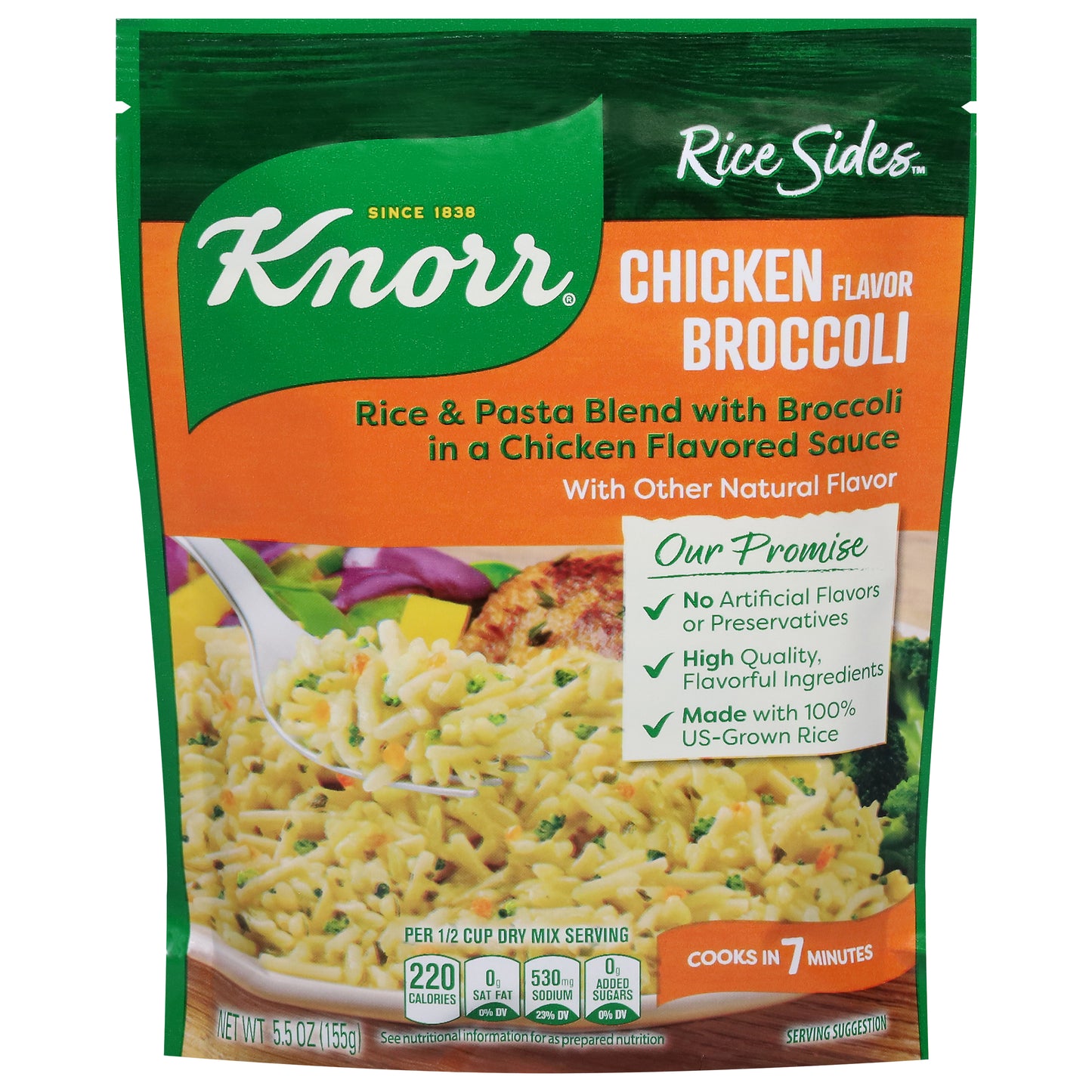 Knorr Rice Sides Chicken Flavor Broccoli Rice & Pasta Blend 5.5 oz