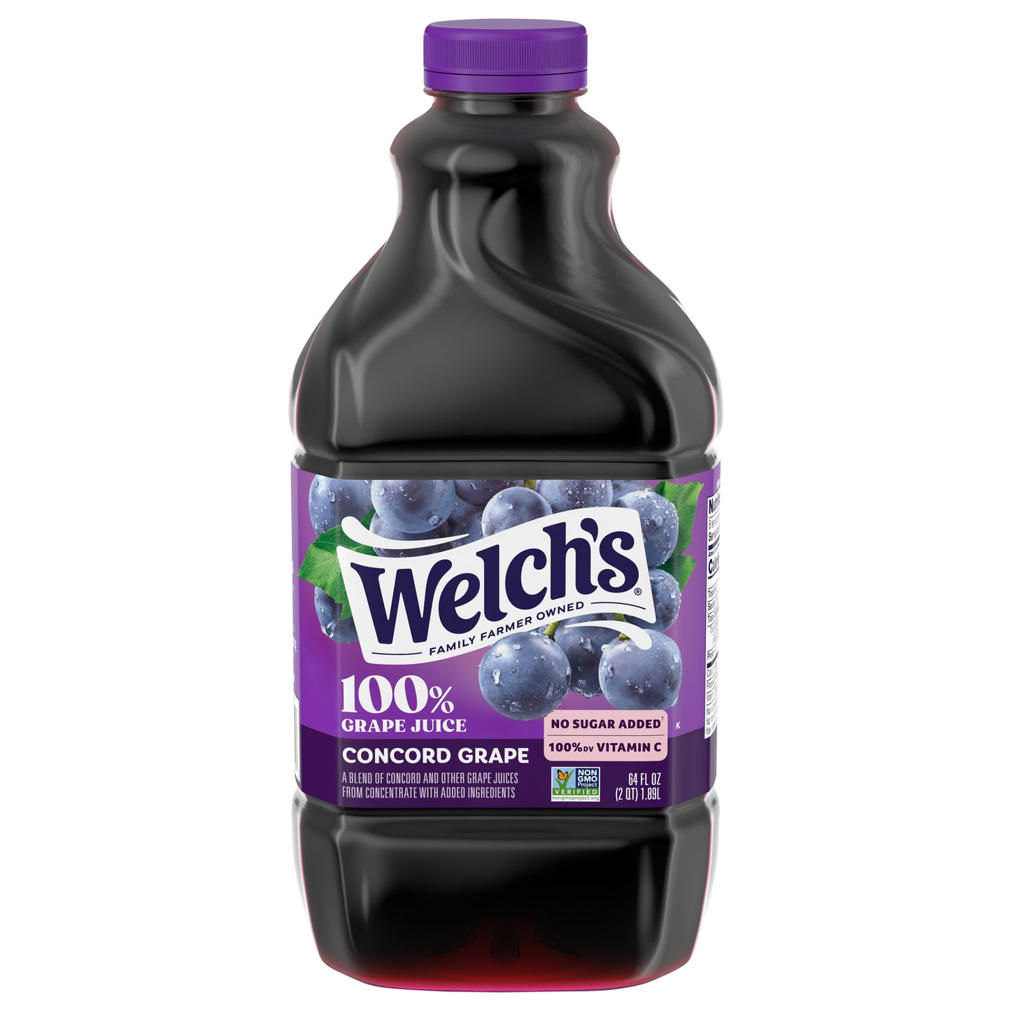 Welch's 100% Grape Juice, Concord Grape, 64 fl Oz Bottle