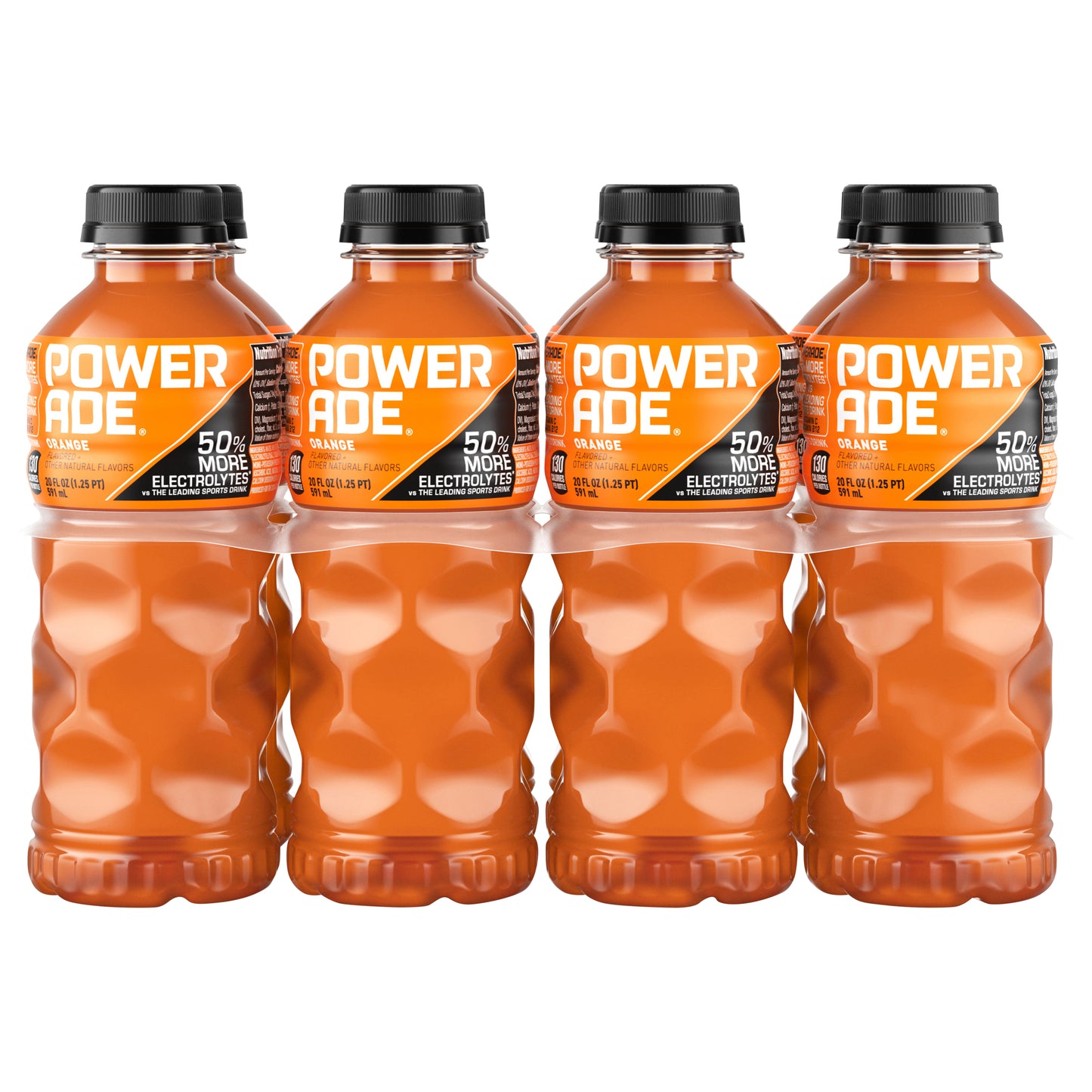 POWERADE Orange Sports Drink, 20 fl oz (Pack of 8)