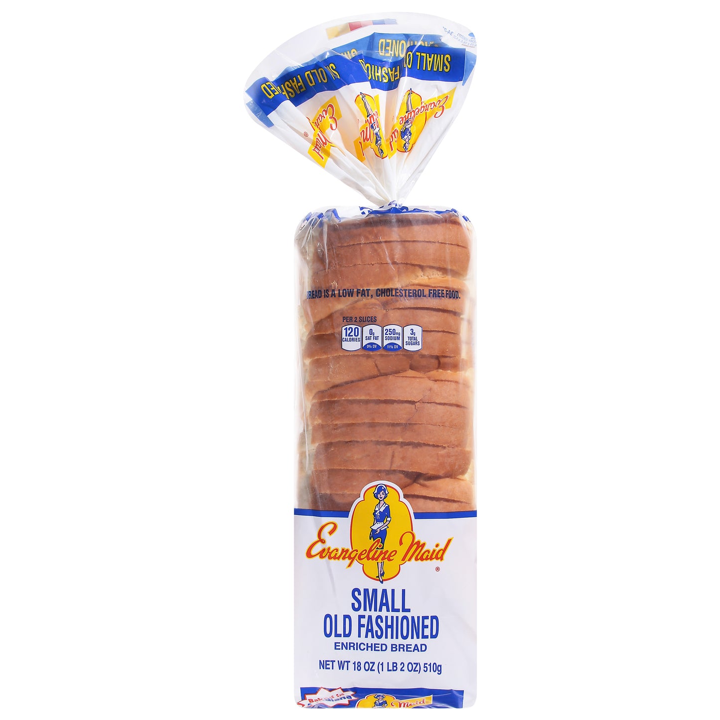 Evangeline Maid® Small Old Fashioned Enriched Bread 18 oz. Loaf