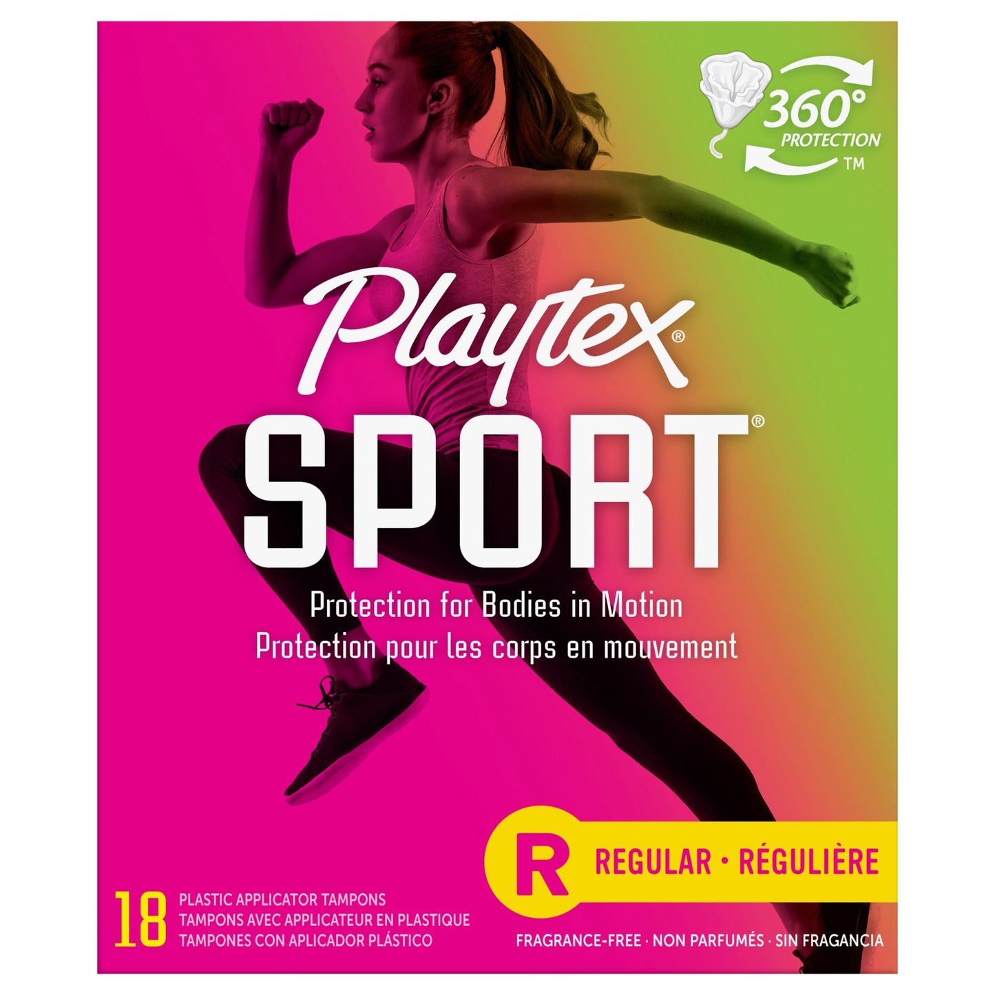 Playtex Sport Tampons Regular Absorbency Unscented