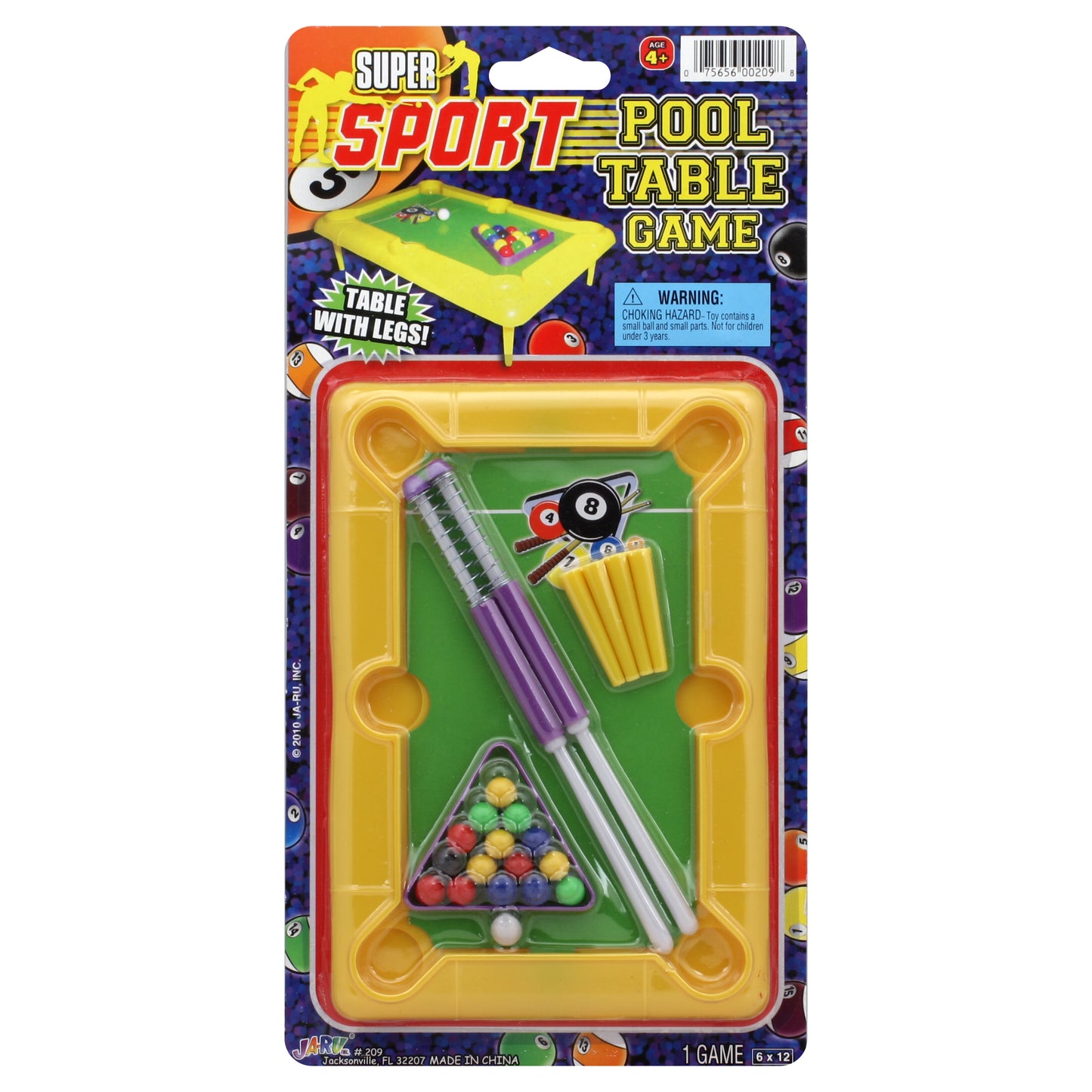 Ja-Ru Pool Table Game 1 ea