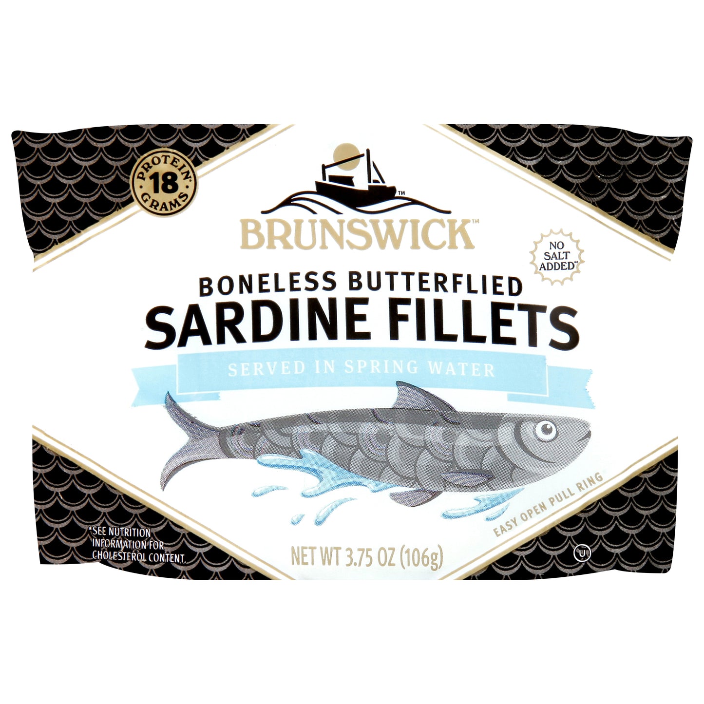 Brunswick Boneless Butterflied Sardine Fillets 3.75 oz