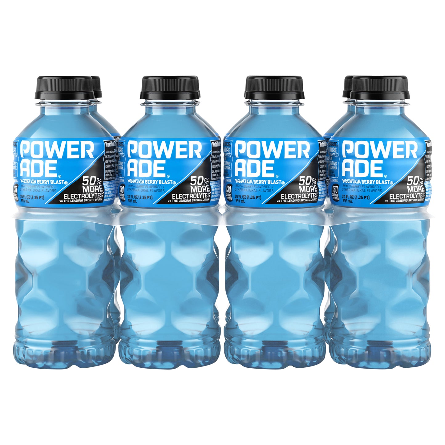 POWERADE Mountain Berry Blast Sports Drink, 20 fl oz (Pack of 8)