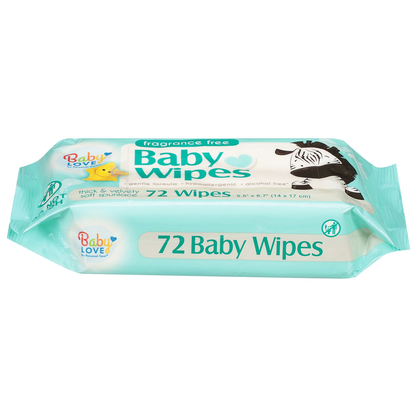 Baby Love Fragrance Free Baby Wipes 72 ea