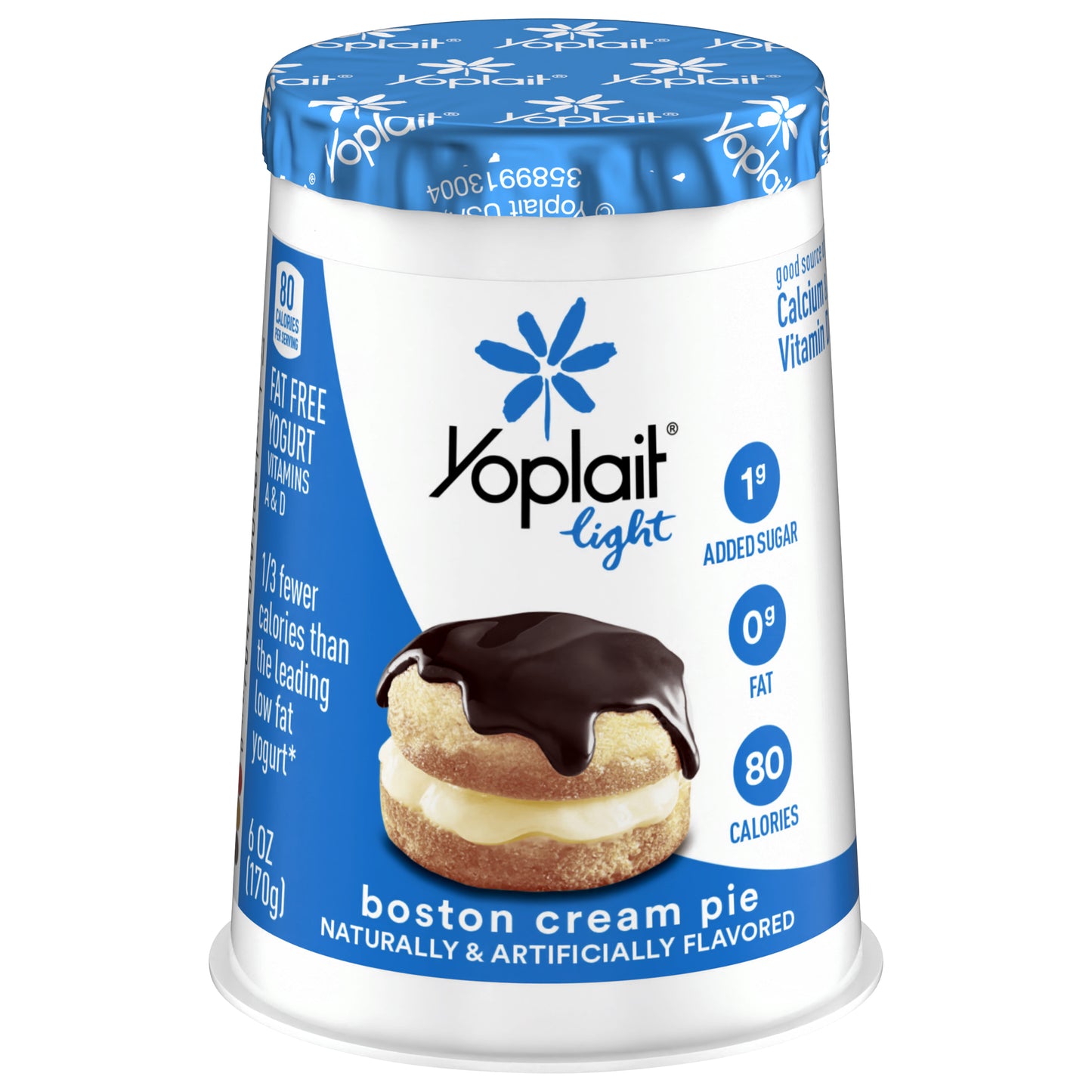 Yoplait Light Boston Cream Pie Fat Free Yogurt, 6 OZ Yogurt Cup