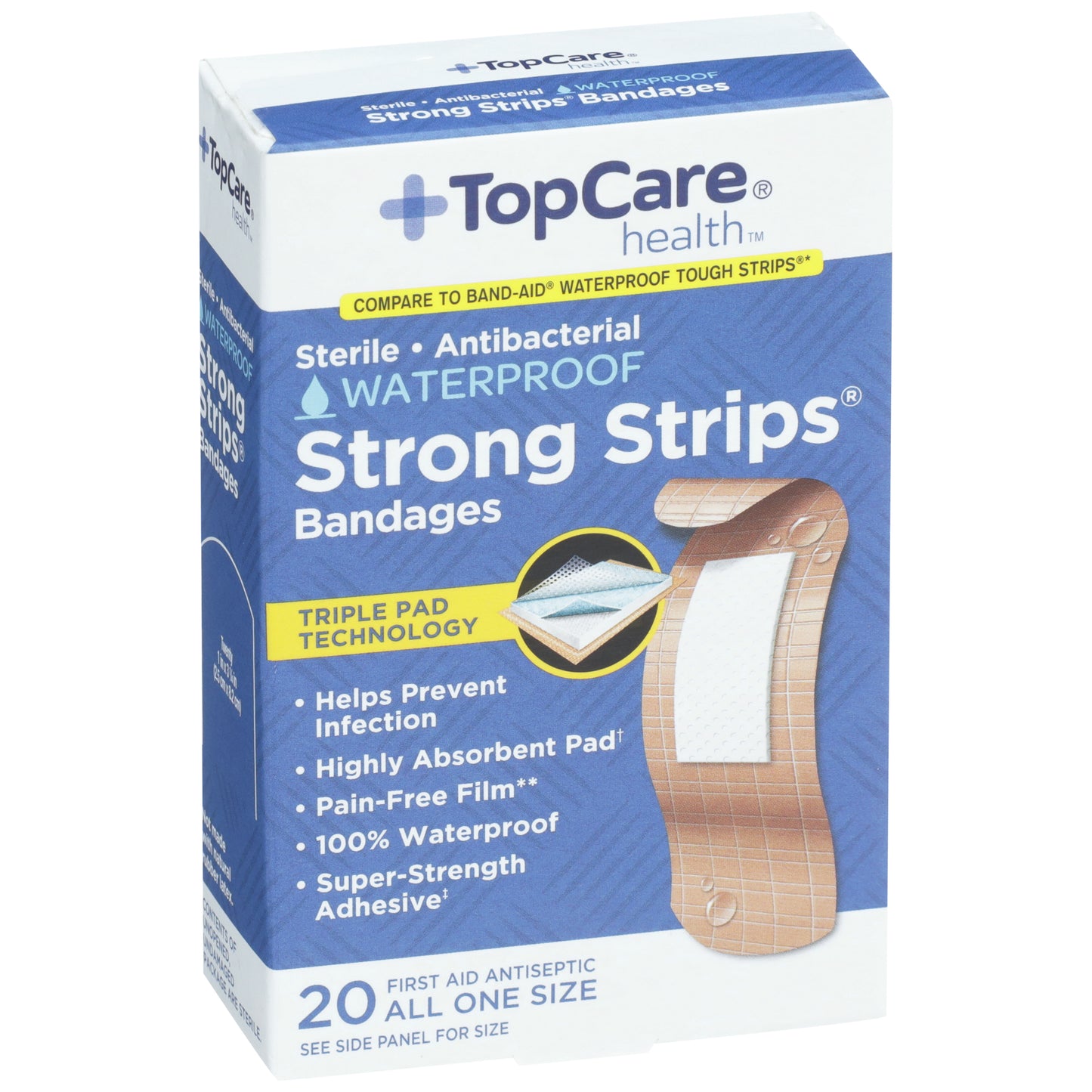 BANDAGE ANTIBAC PLSTC WATRPRF SS 1IN