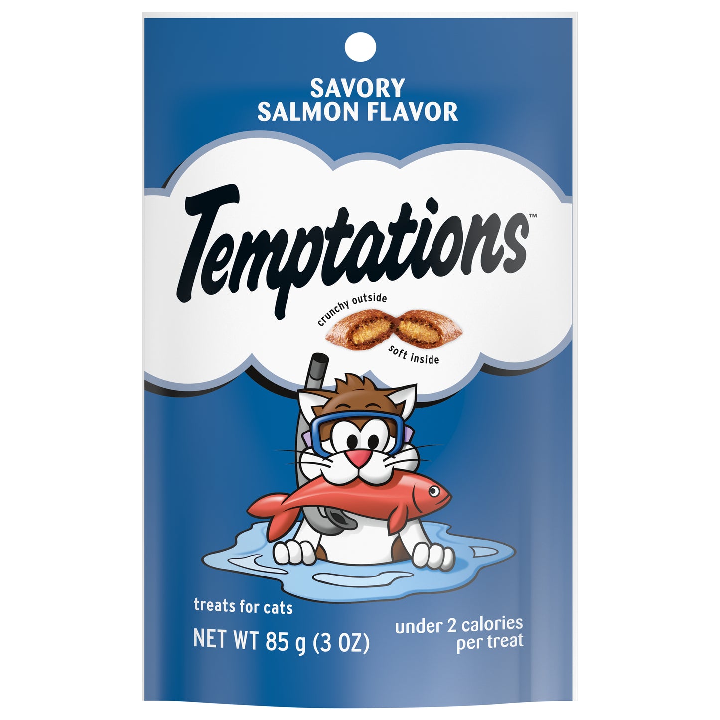 Temptations Savory Salmon Flavor Treats for Cats 3 oz