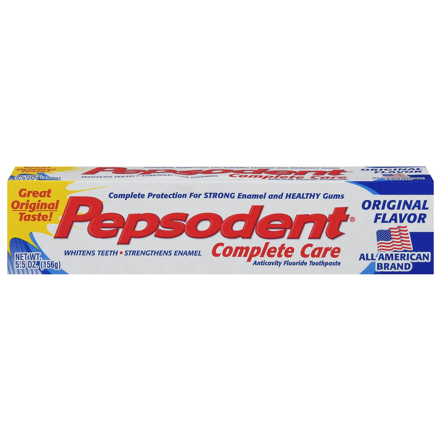 Pepsodent Complete Care Anticavity Fluoride Original Flavor Toothpaste 5.5 oz