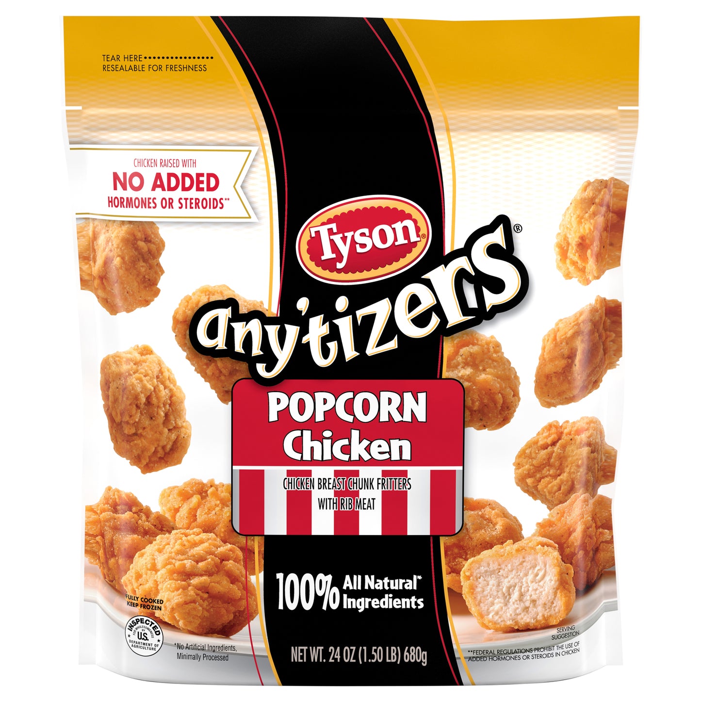 Tyson Any'tizers Popcorn Chicken, 24 oz. (Frozen)