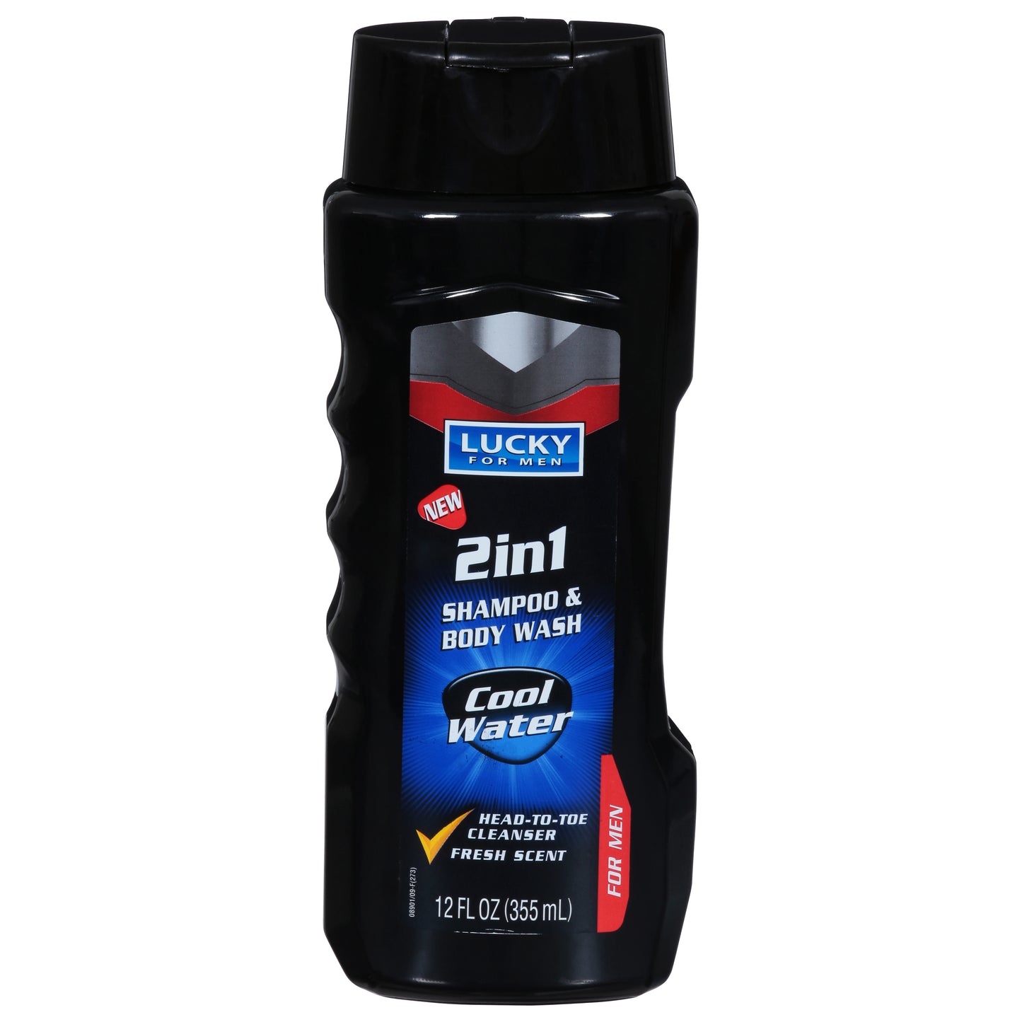 Lucky 2 in 1 Cool Water Shampoo & Body Wash 12 fl oz