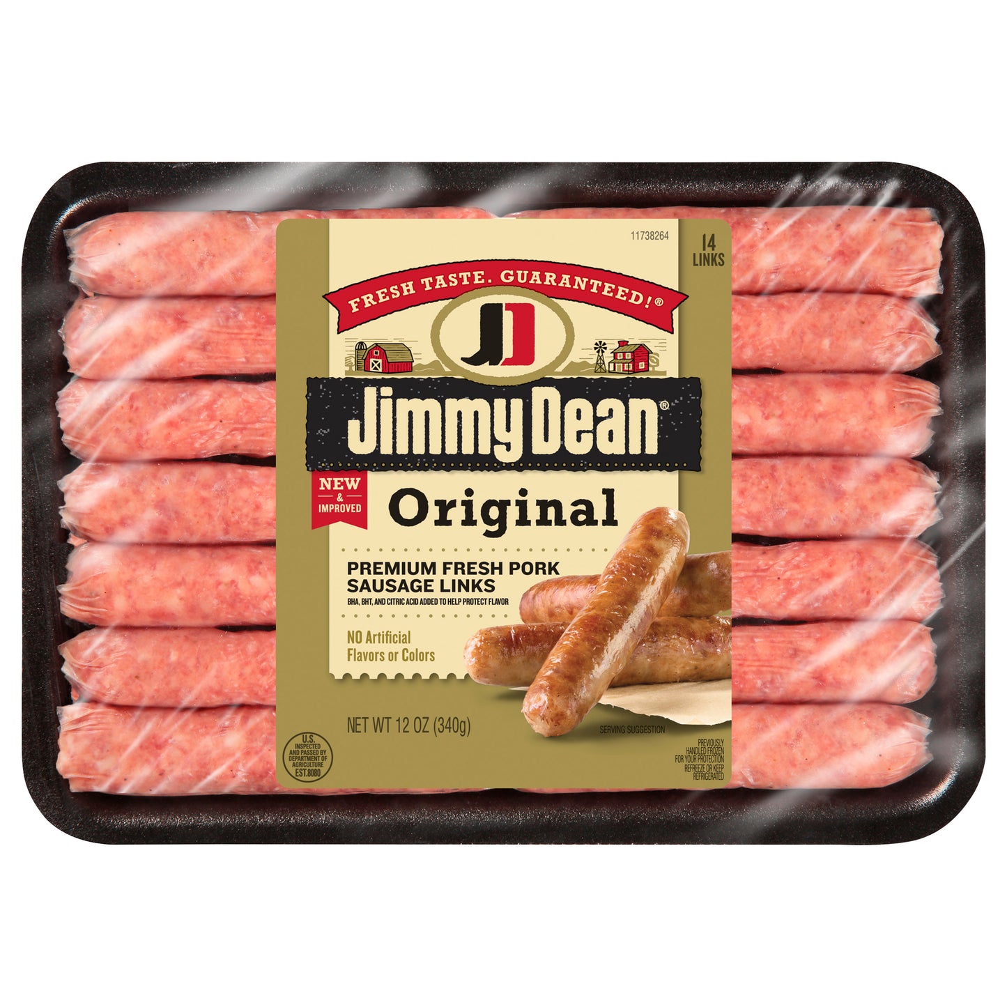 Jimmy Dean® Original Premium Fresh Pork Sausage Links, 12 oz Pack