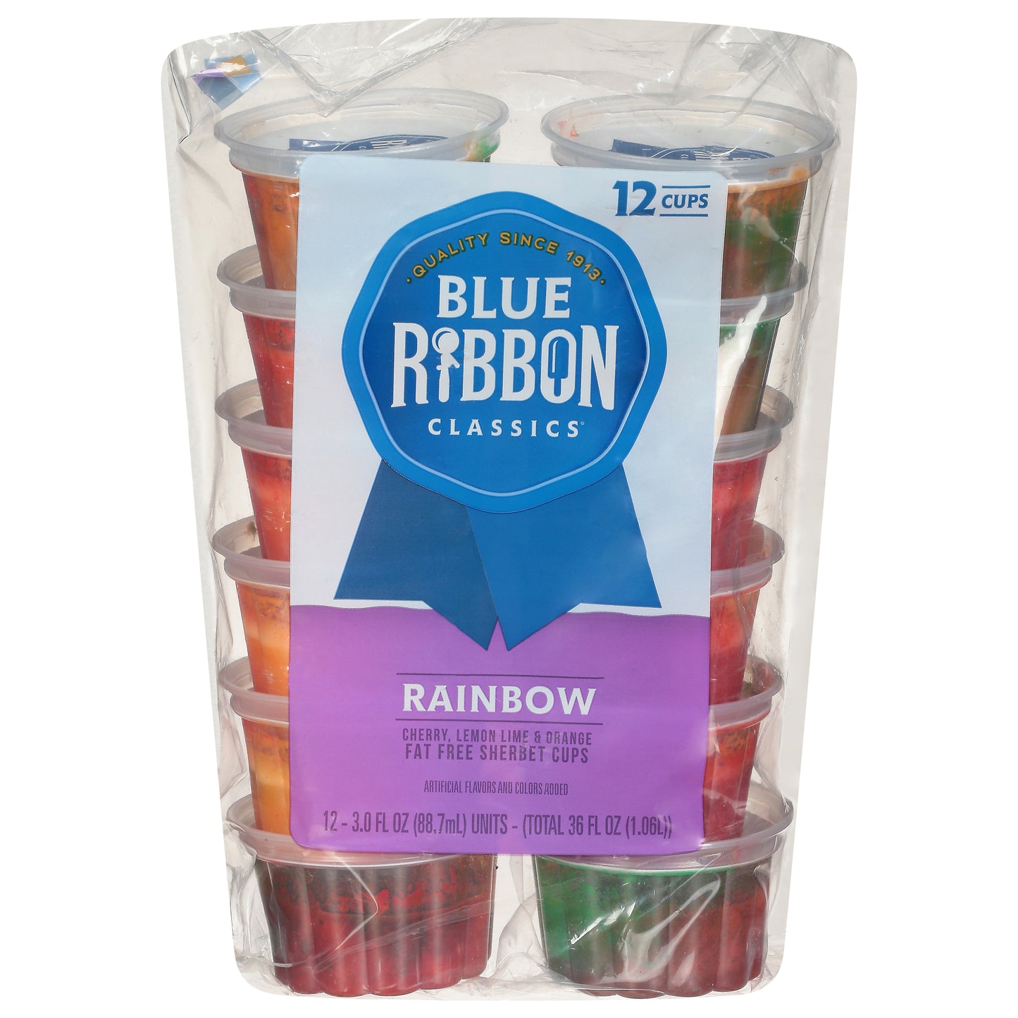 Blue Ribbon Classics Rainbow Sherbet Sherbet Cup, 12pk