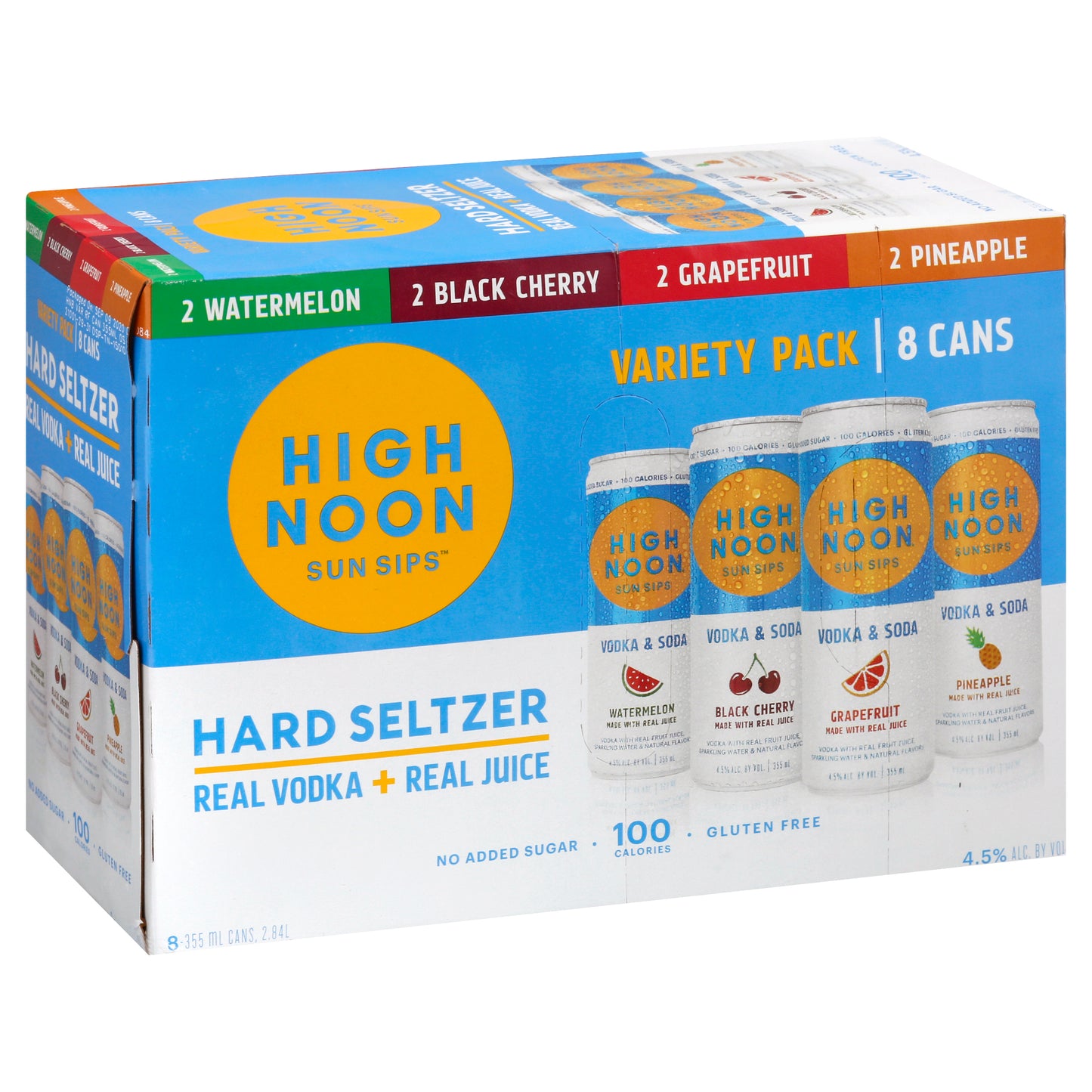 High Noon Sun Sips Hard Seltzer Variety Pack 8 - 355 ml Cans