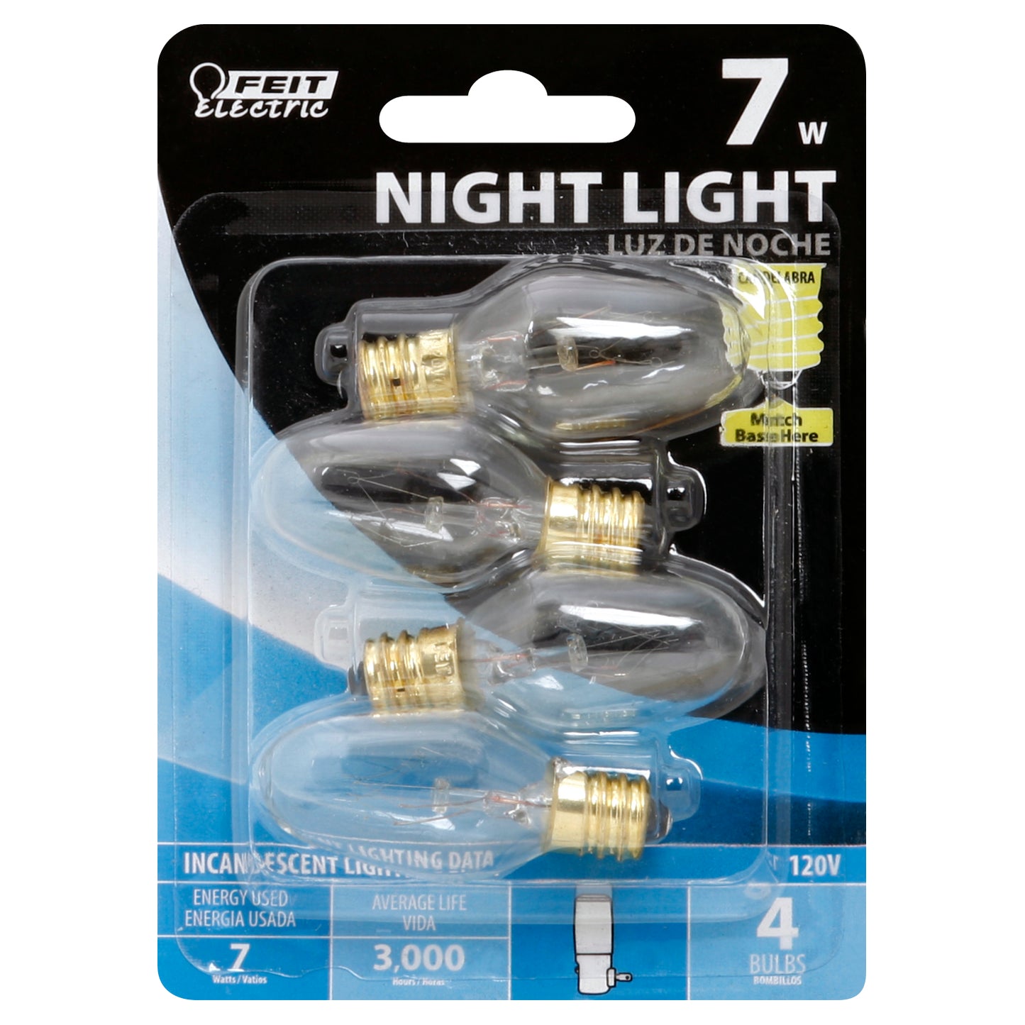 Feit Electric Light Bulb 4 ea