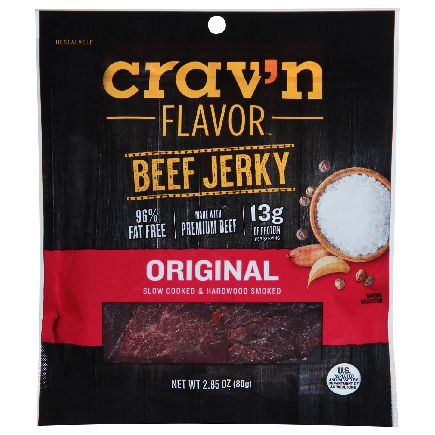 Crav'n Flavor Original Beef Jerky 2.85 oz