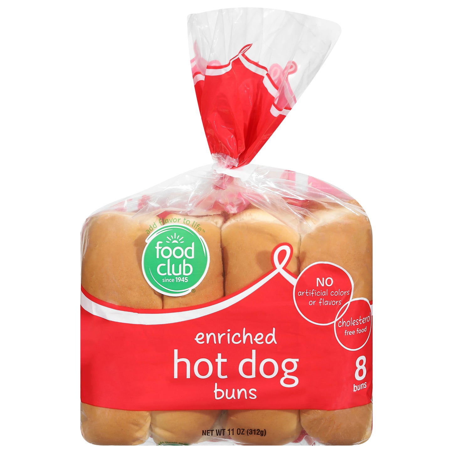 Food Club Enriched Hot Dog Buns 8 ea