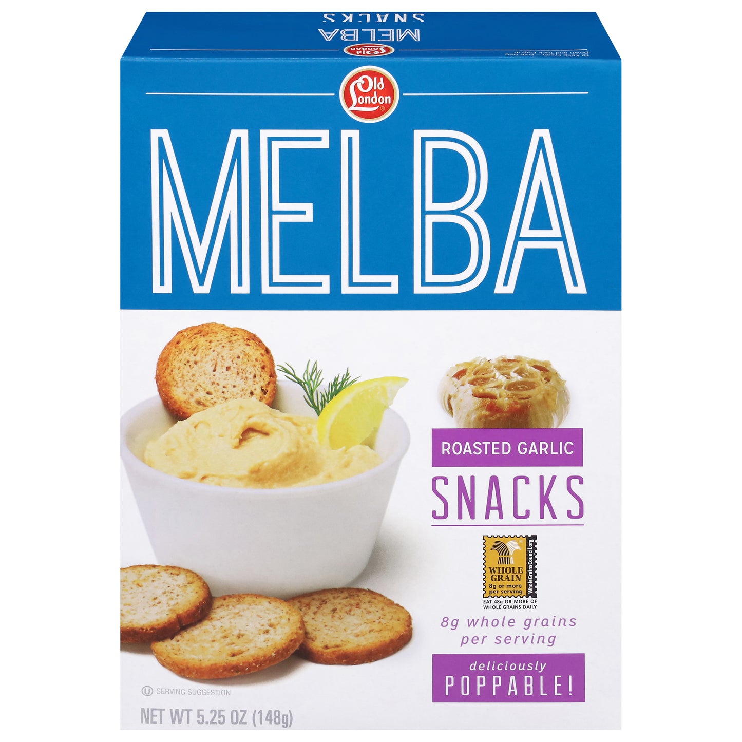 Old London Roasted Garlic Melba Snacks 5.25 oz