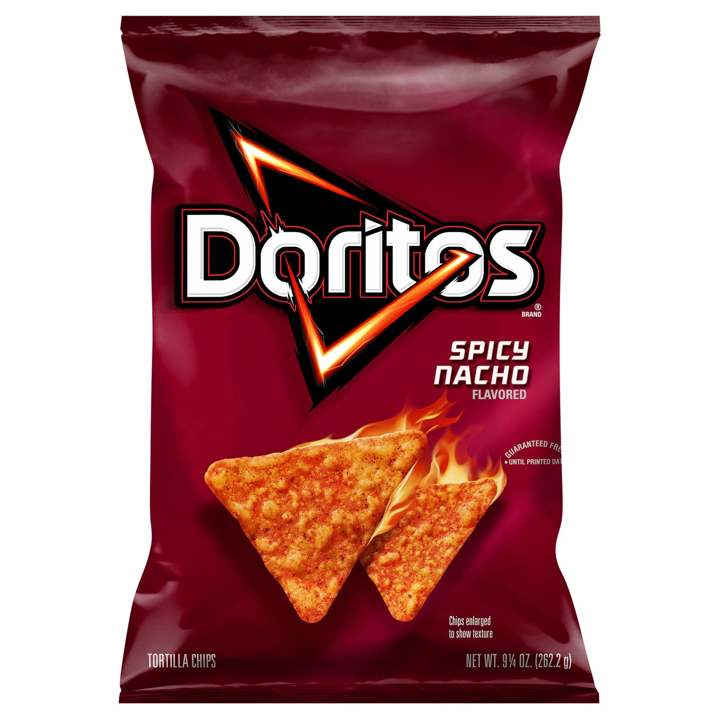 Doritos Tortilla Chips Spicy Nacho Flavored 9 1/4 Oz