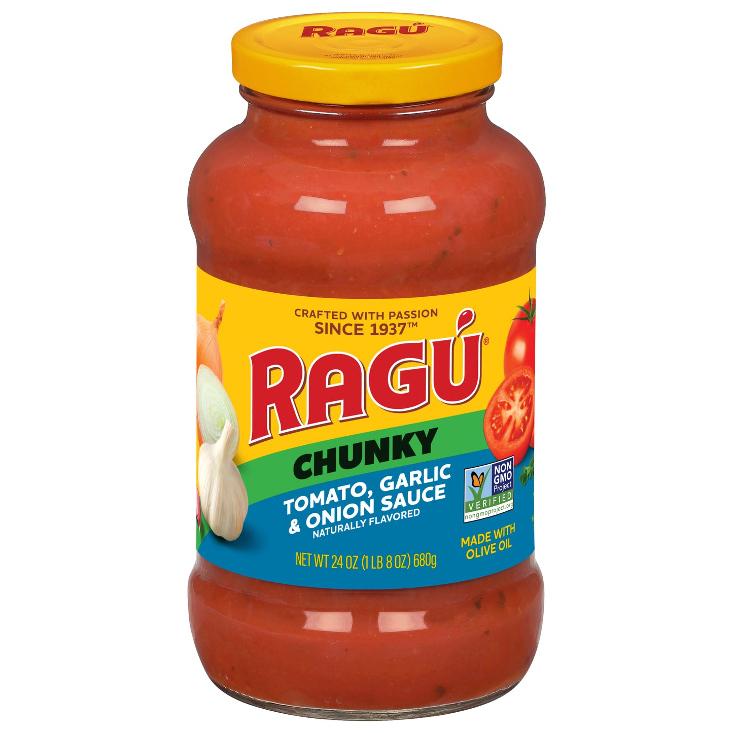 Ragu Chunky Tomato, Garlic & Onion Sauce 24 oz