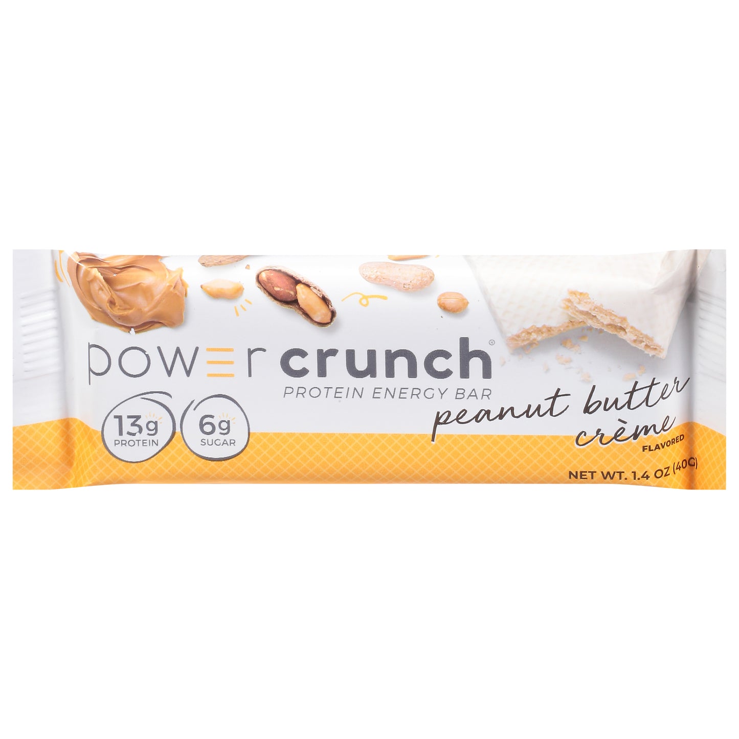 Power Crunch Peanut Butter Creme Flavored Protein Energy Bar 1.4 oz
