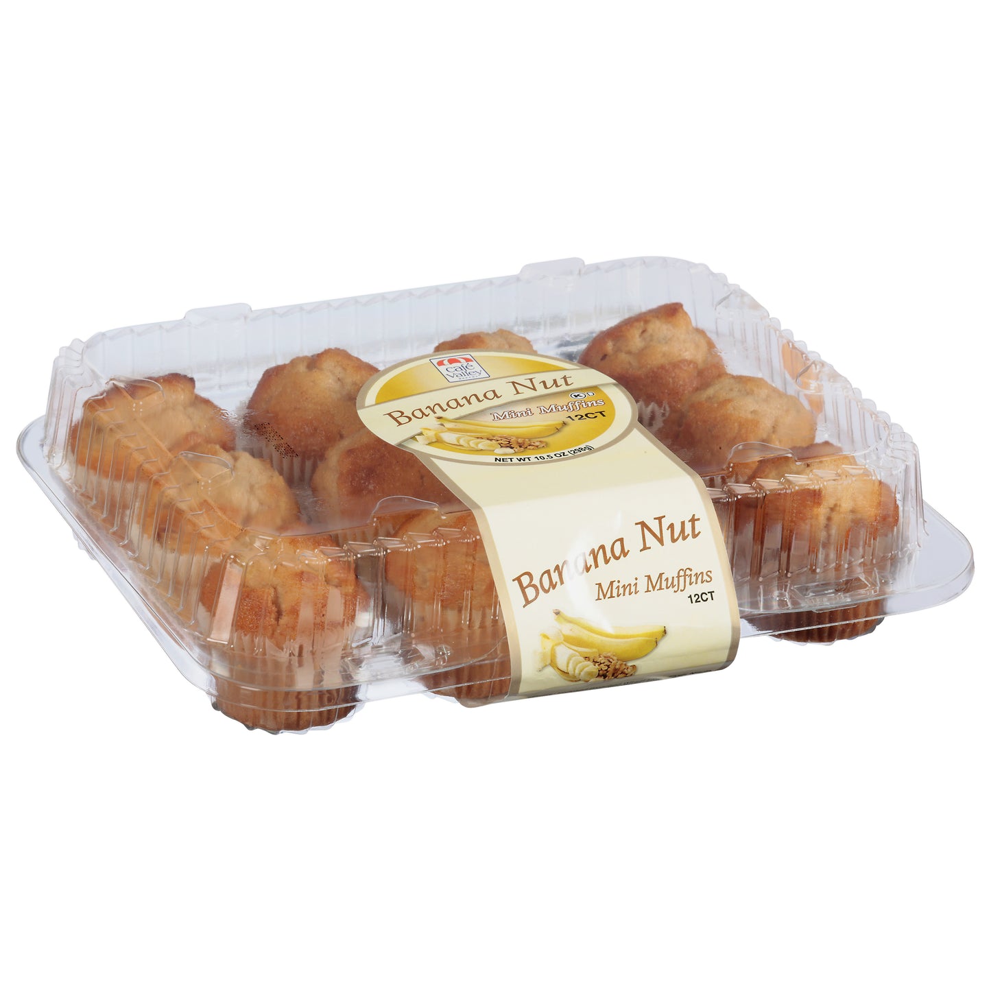 Cafe Valley Bakery Mini Banana Nut Muffins 12 ea