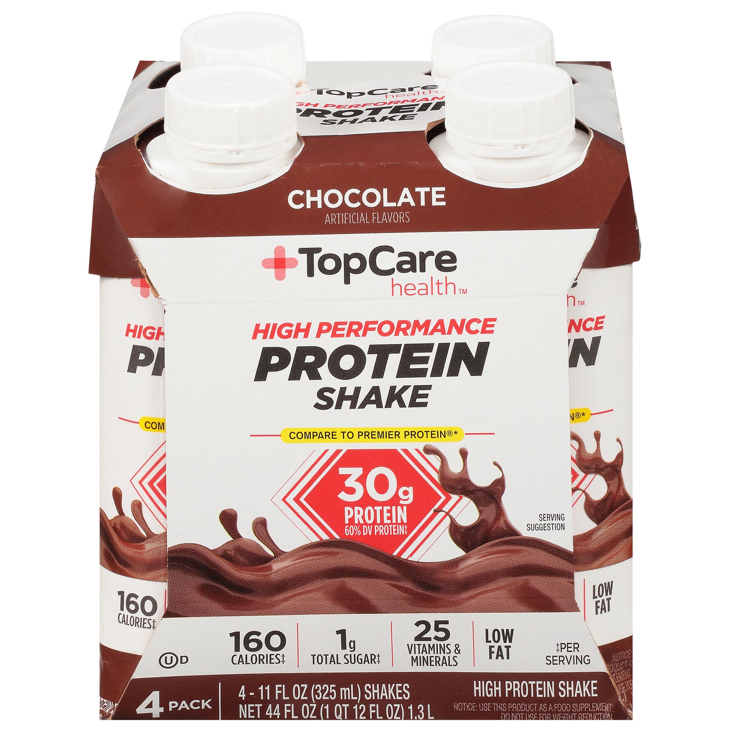 TopCare Health 4 Pack High Performance Chocolate Protein Shake 4 ea
