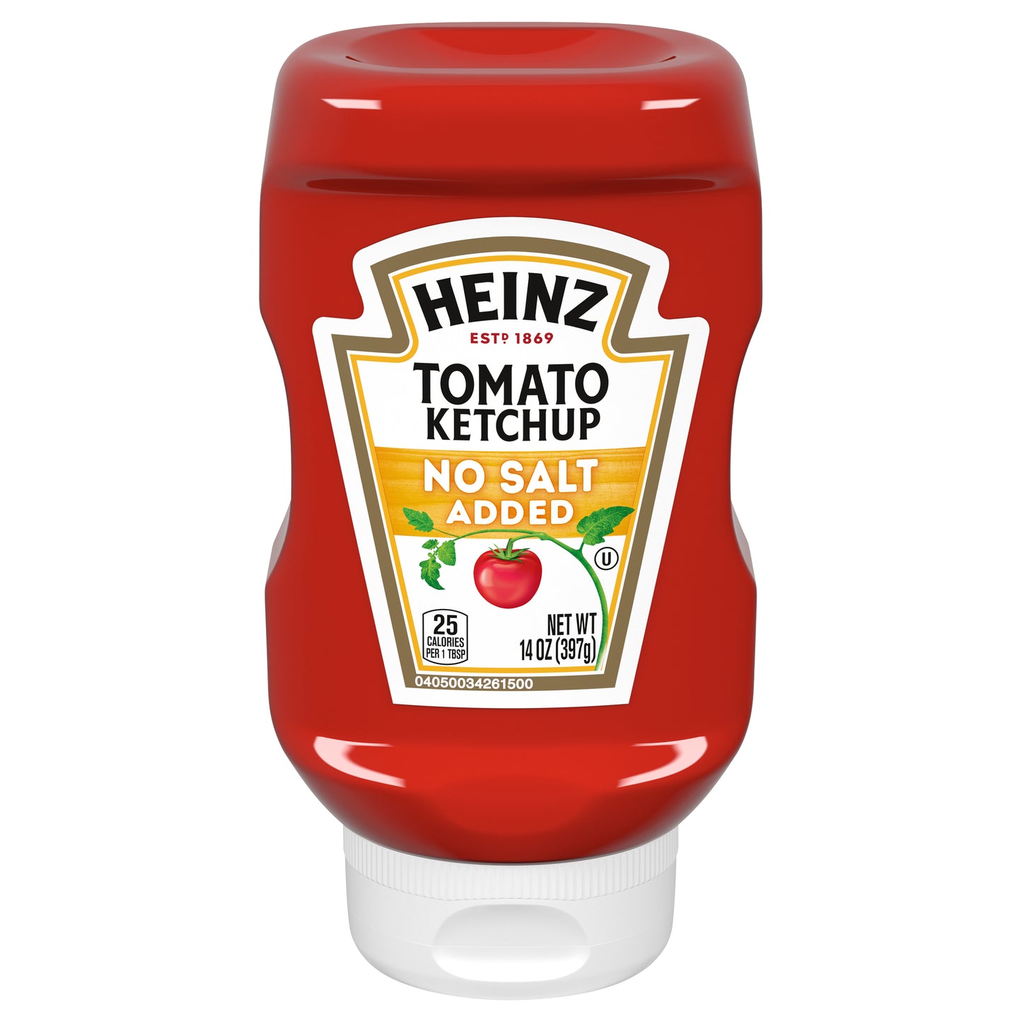 Heinz No Salt Added Tomato Ketchup 14 oz. Bottle