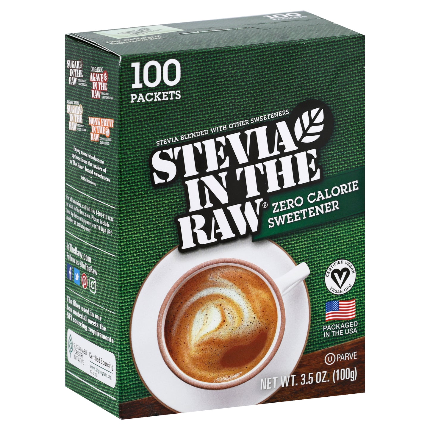 Stevia in the Raw Sweetener 100 ea
