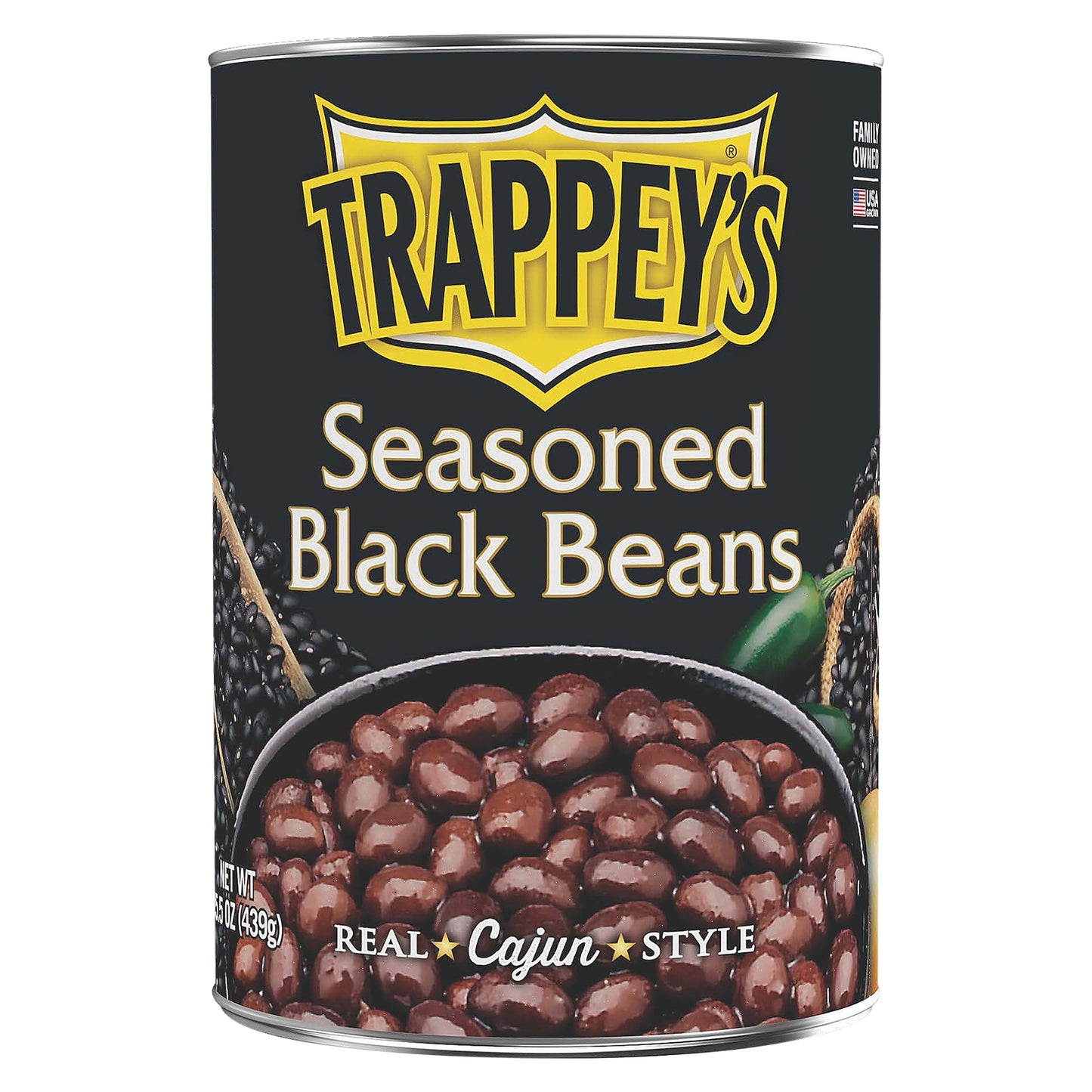Trappey's Seasoned Black Beans 15.5 oz
