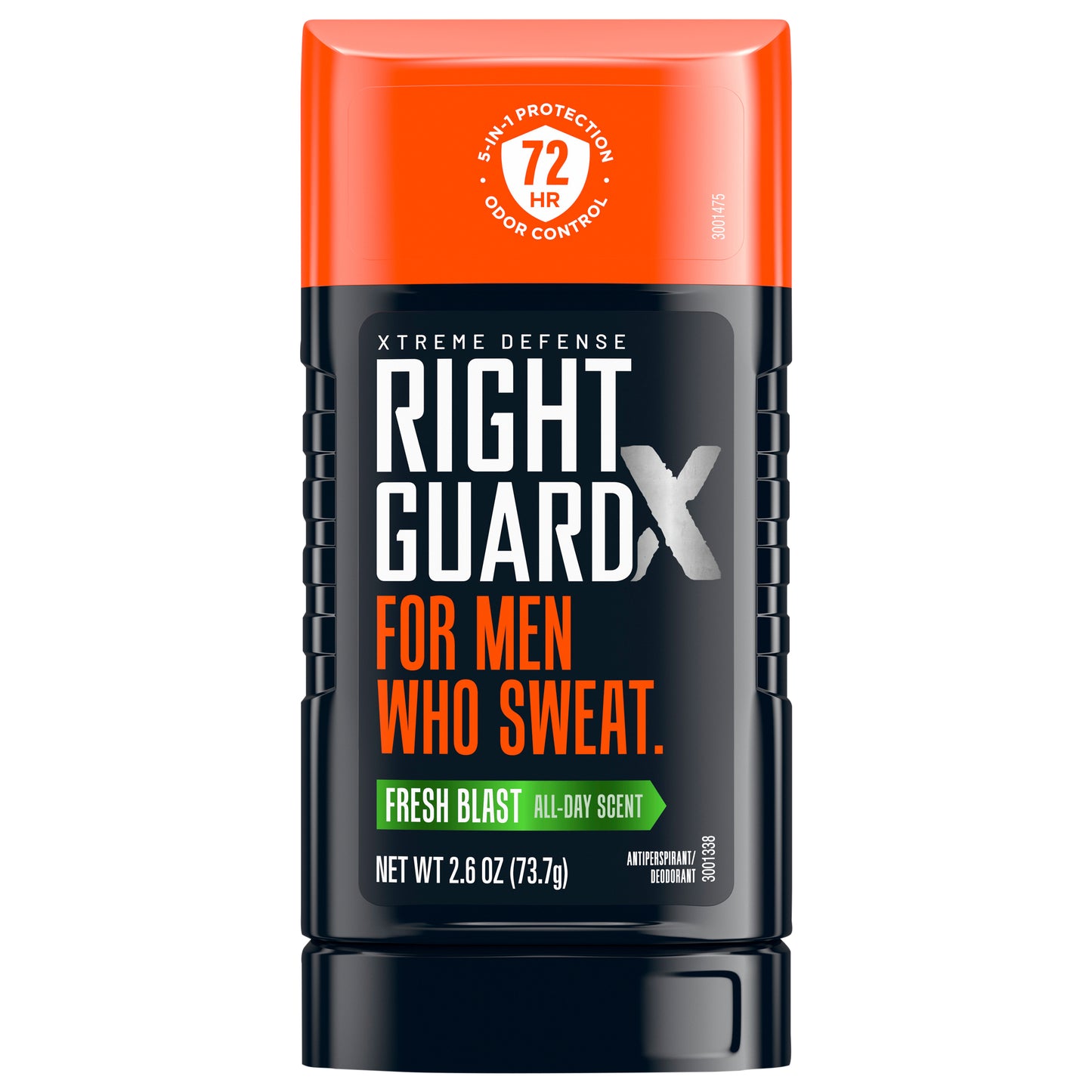 Right Guard Xtreme Defense Fresh Blast Antiperspirant Invisible Solid for Men, 2.6 oz