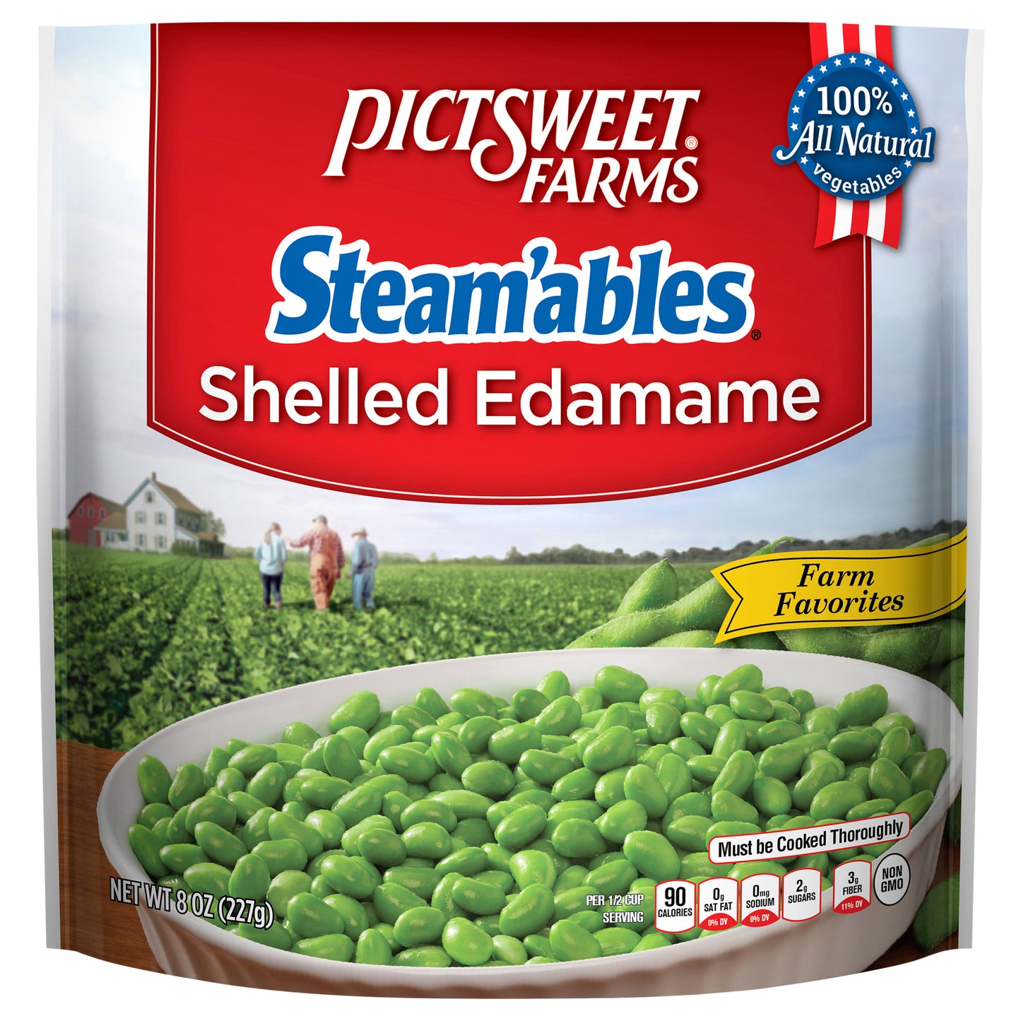 Pictsweet Farms Steam'ables Shelled Edamame, Farm Favorites - 8 oz