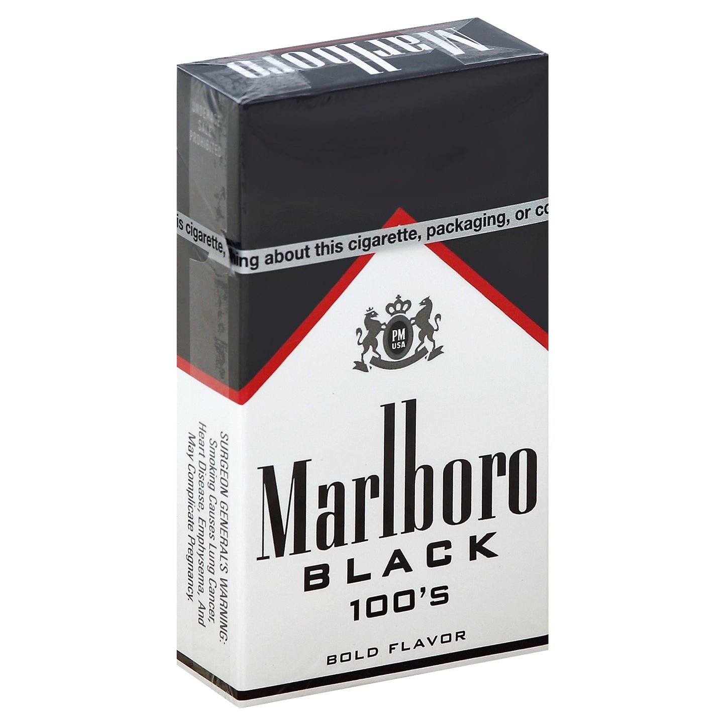 Marlboro Cigarettes 20 ea - BLACK 1OO's BOLD FLAVOR