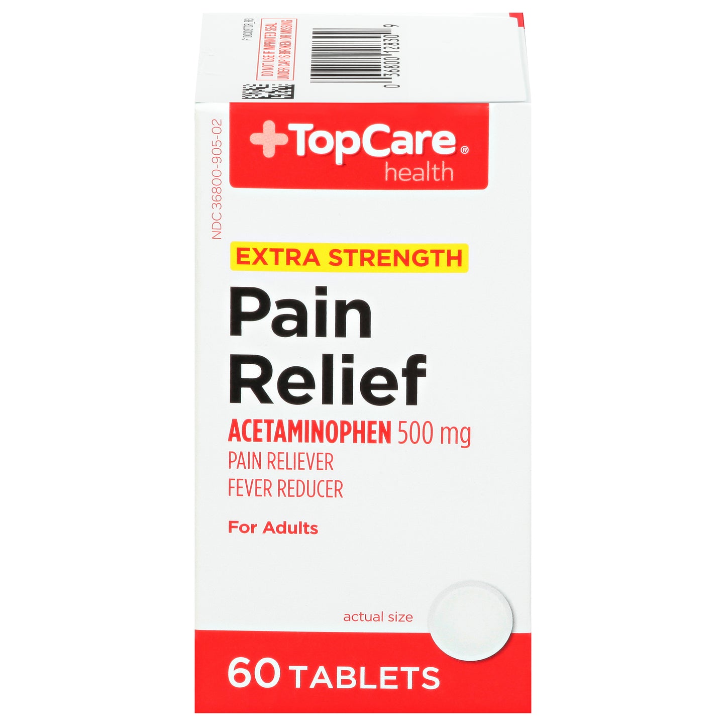 TopCare Health Adults Extra Strength 500 Mg Pain Relief Tablets 60 ea