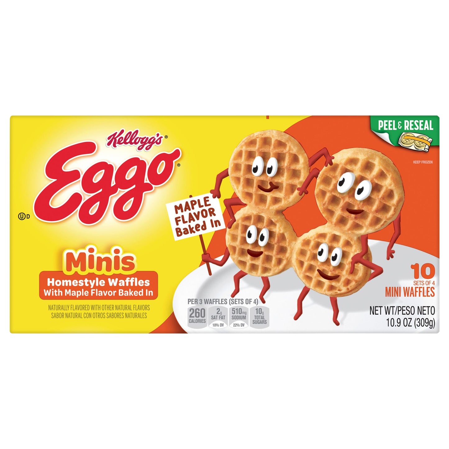 Kellogg's® Eggo® Homestyle with Maple Flavor Frozen Mini Waffles