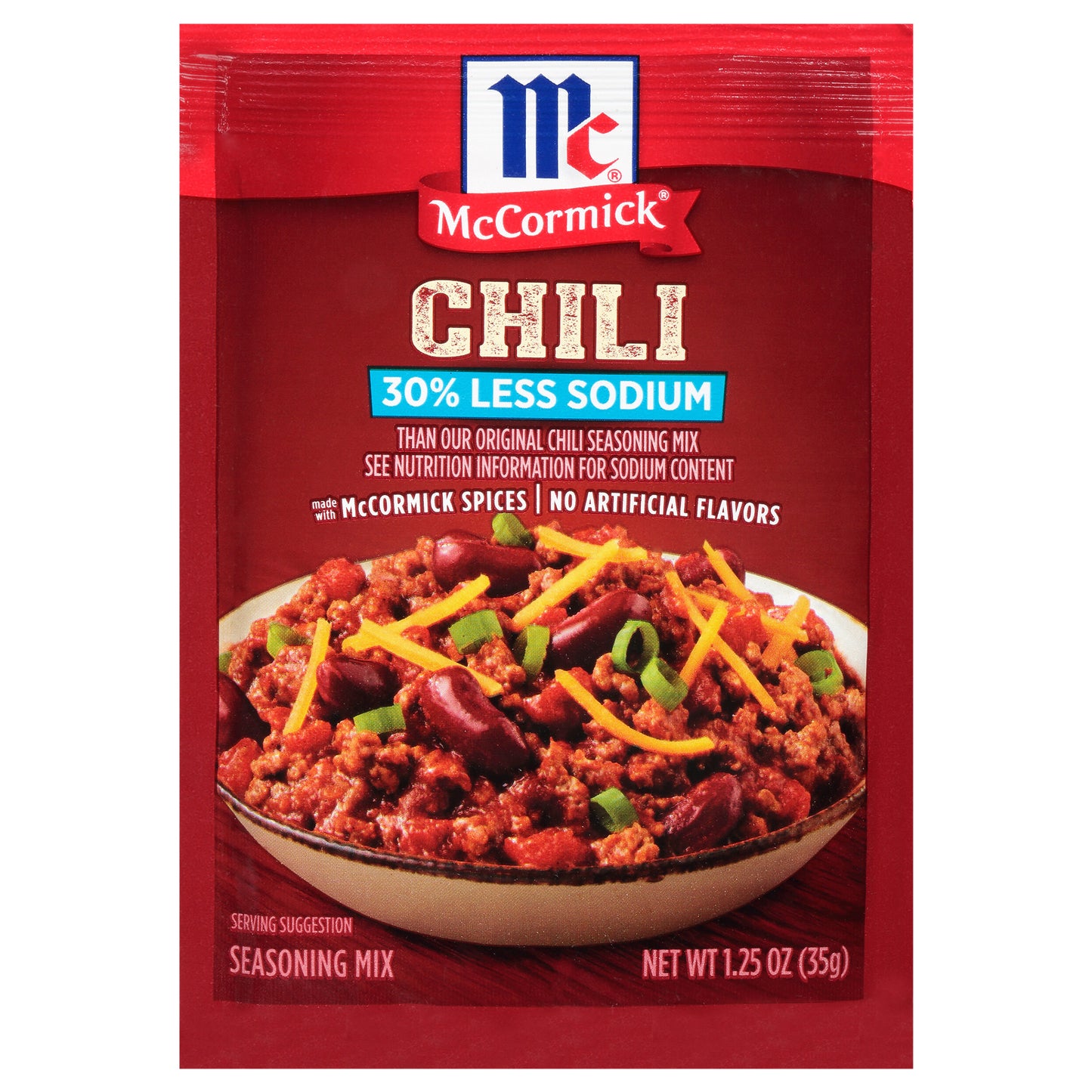 McCormick Chili Seasoning Mix - Less Sodium, 1.25 oz