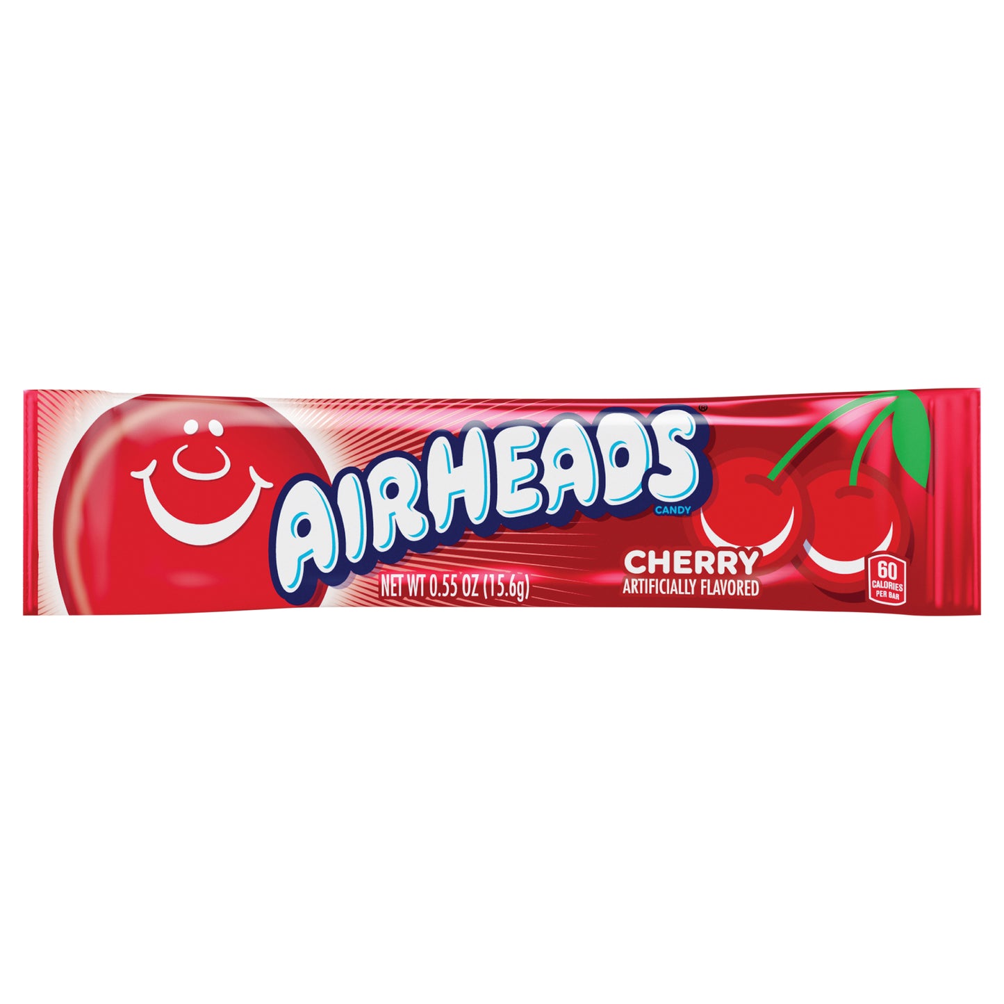 Airheads Cherry Flavor Individually Wrapped Full Size Candy Bar, .55 ounce