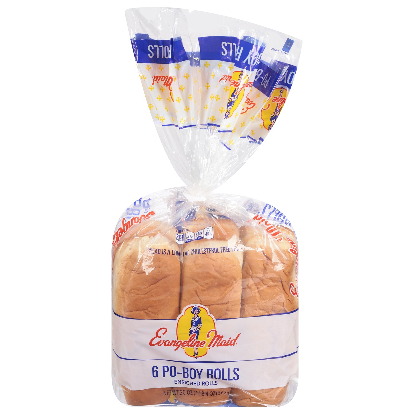 Evangeline Maid Po-Boy Rolls 6 ea