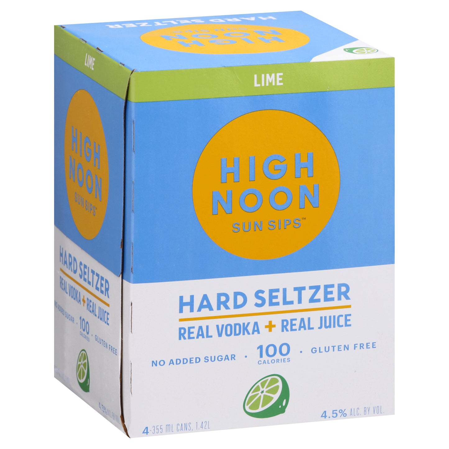 High Noon Sun Sips 4 Pack Lime Hart Seltzer 4 ea