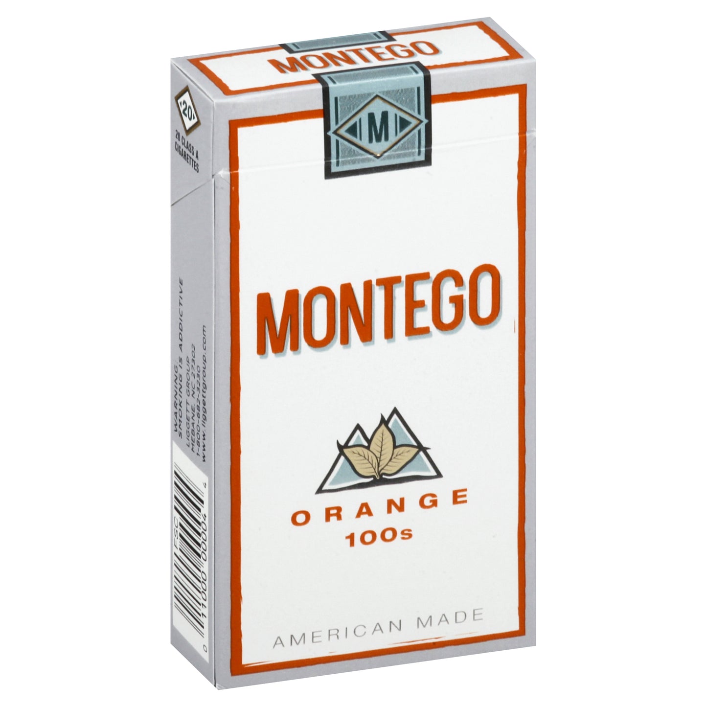 Montego Class A Orange 100s Cigarettes 20 ea