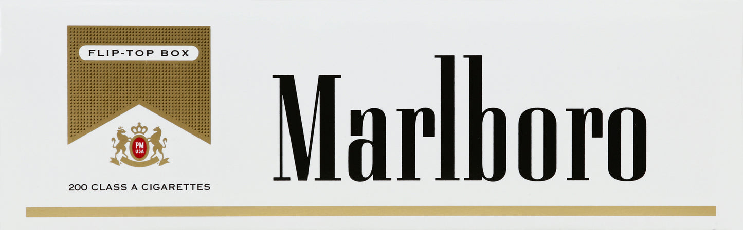 Marlboro Cigarettes 200 ea - FLIP-TOP BOX Gold
