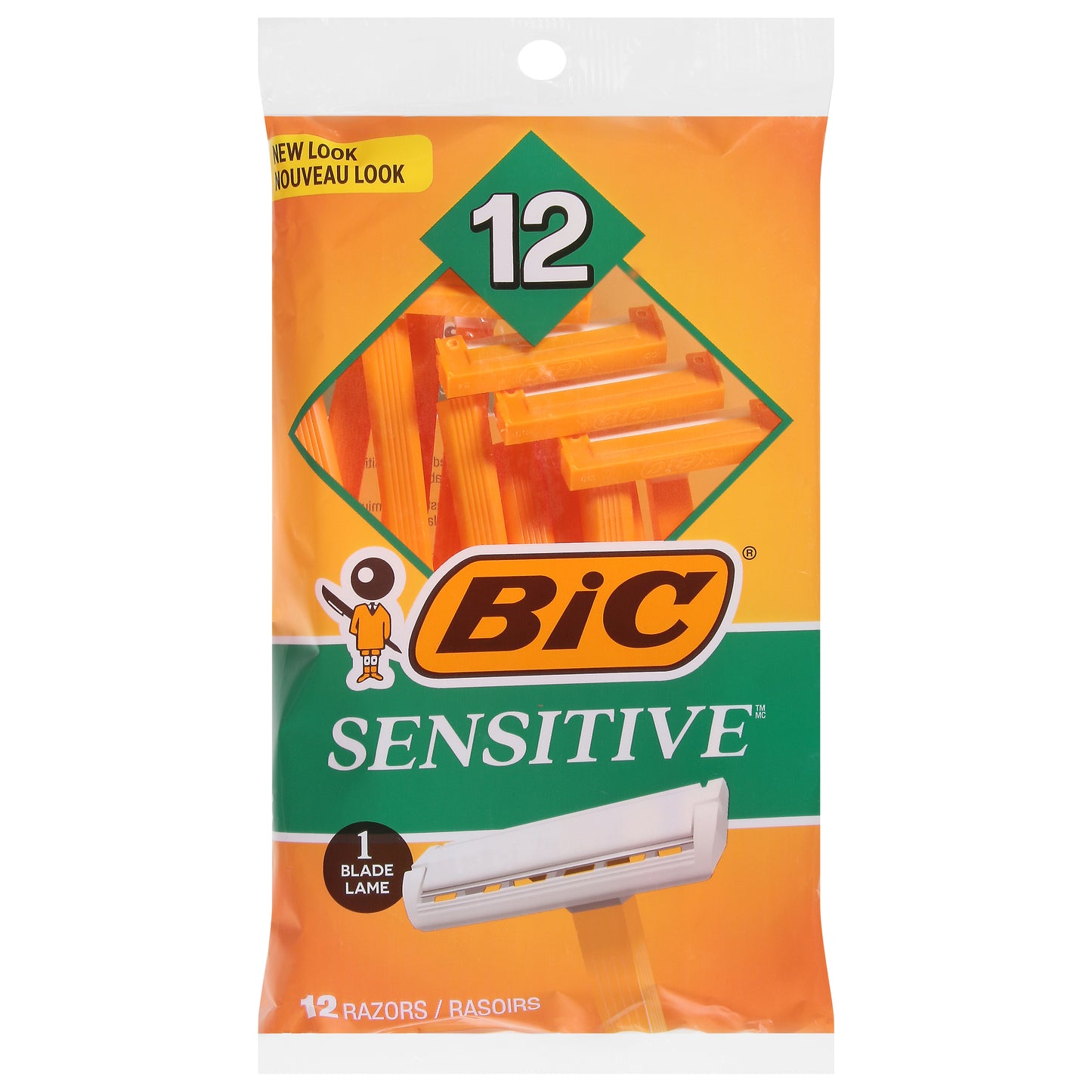 BiC Sensitive 1 Blade Razors 12 ea