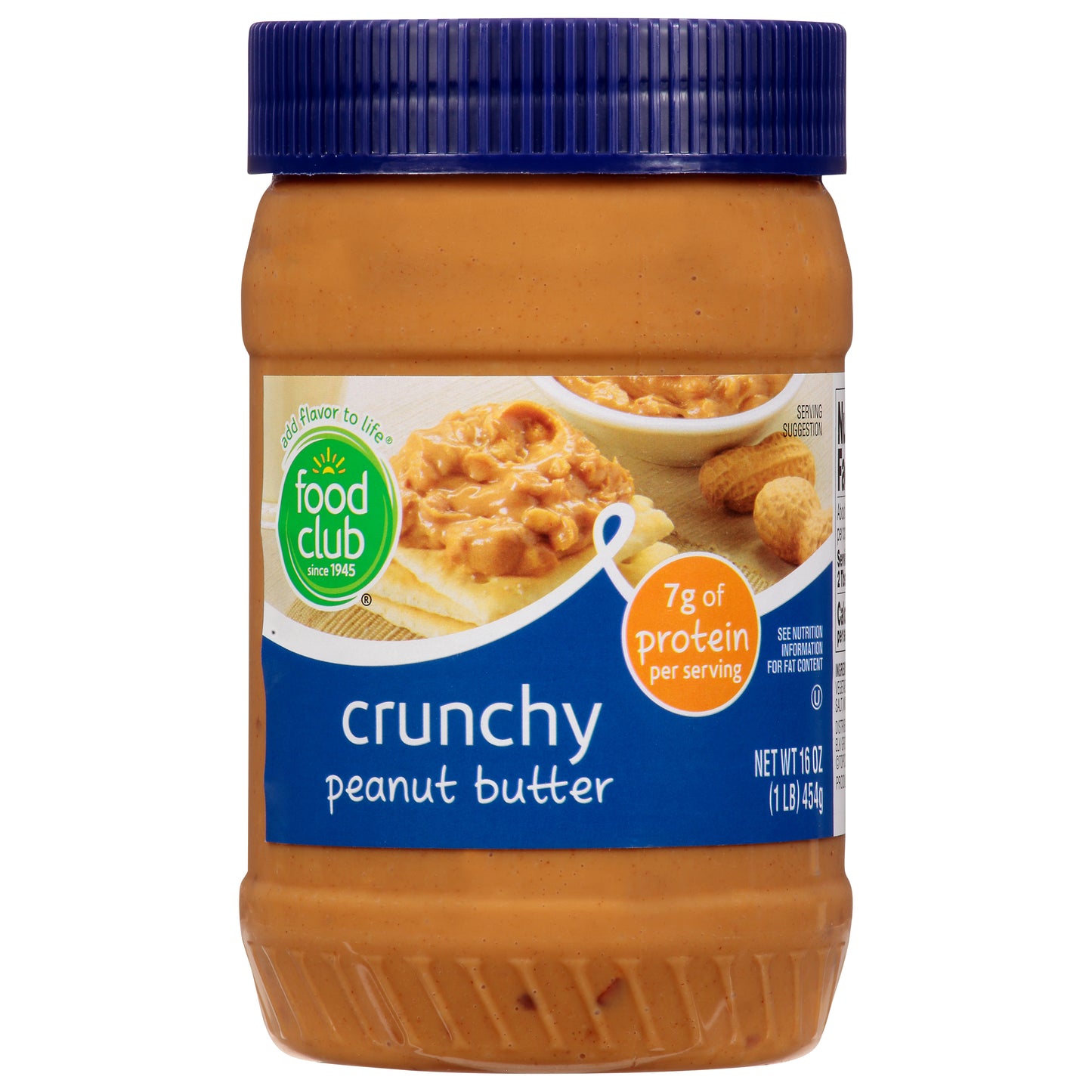 Food Club Crunchy Peanut Butter 16 oz